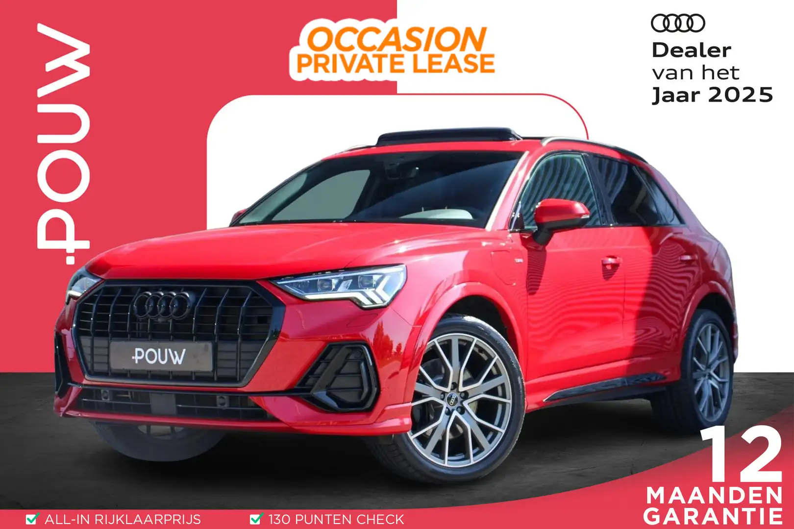 Audi Q3 45 TFSIe 245pk PHEV S Edition | Panoramadak | Topv Rood - 1