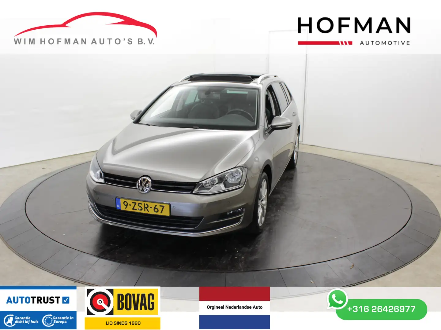 Volkswagen Golf Variant 1.4 TSI 124PK apk 12-2026 Pano Trekh Camera Leer D Marrón - 1