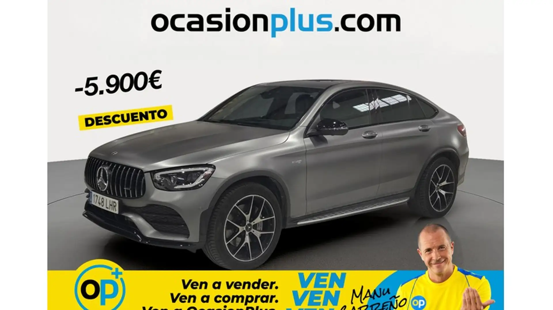 Mercedes-Benz GLC 43 AMG Coupé 4Matic Speedshift TCT 9G Gris - 1