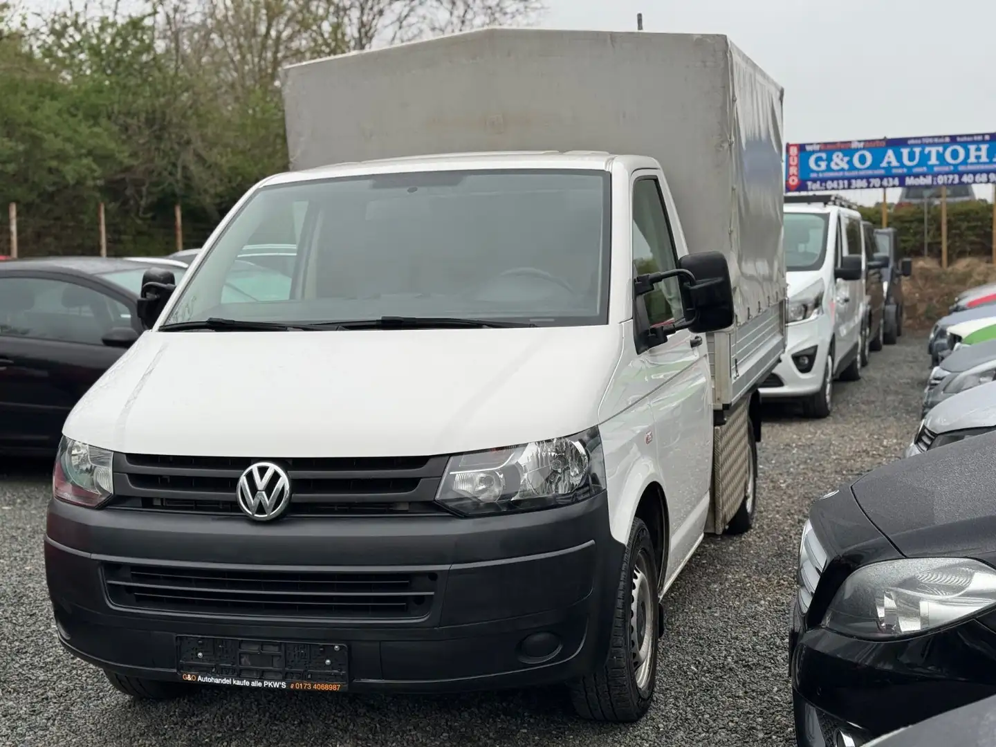 Volkswagen T5 Transporter T5  Pritsche*93.000 km*TÜV* Zahnriemen Neu* Wit - 1