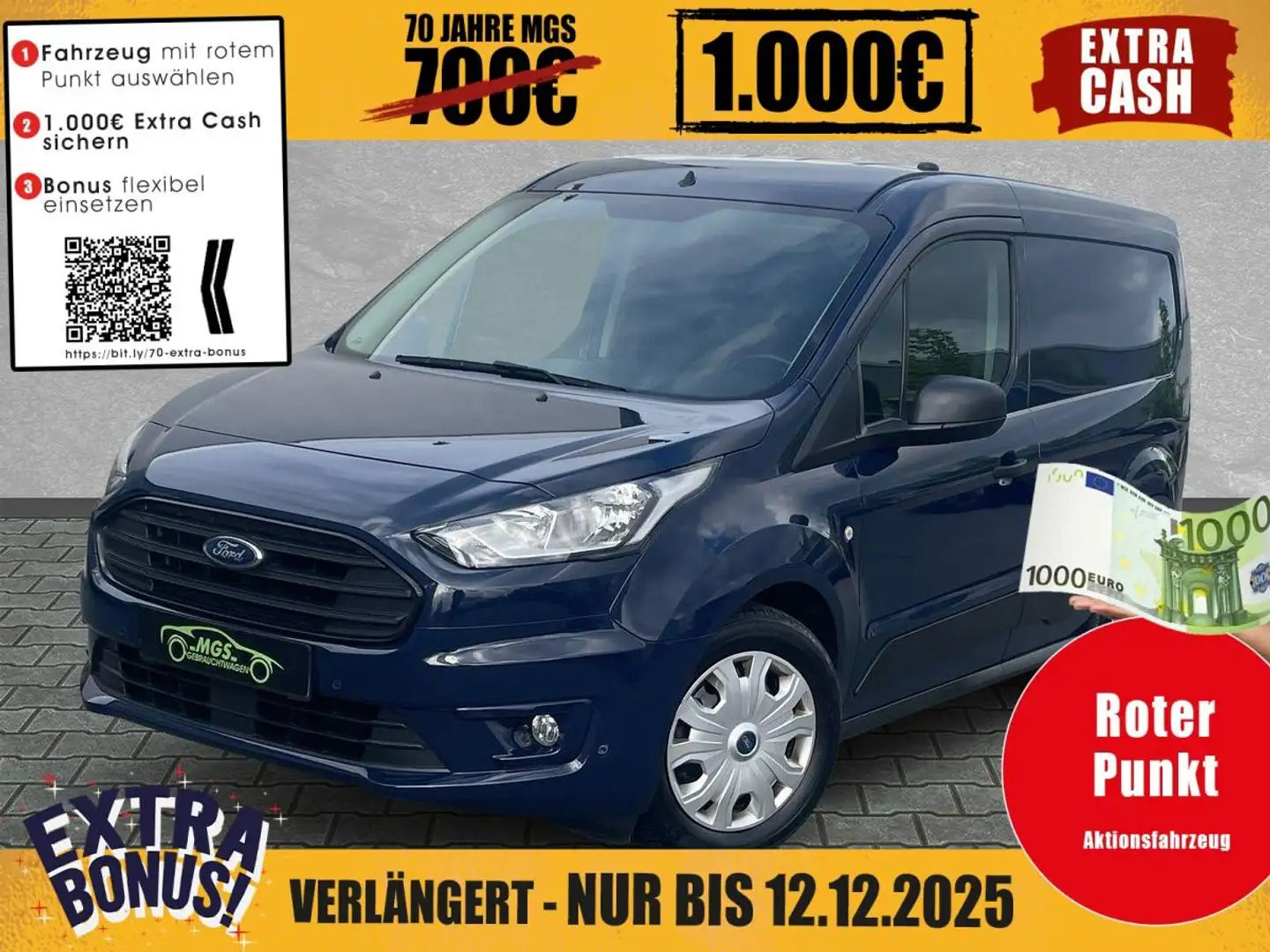 Ford Transit Connect Kasten Trend 1.5 EcoBlue TDCi Blau - 1