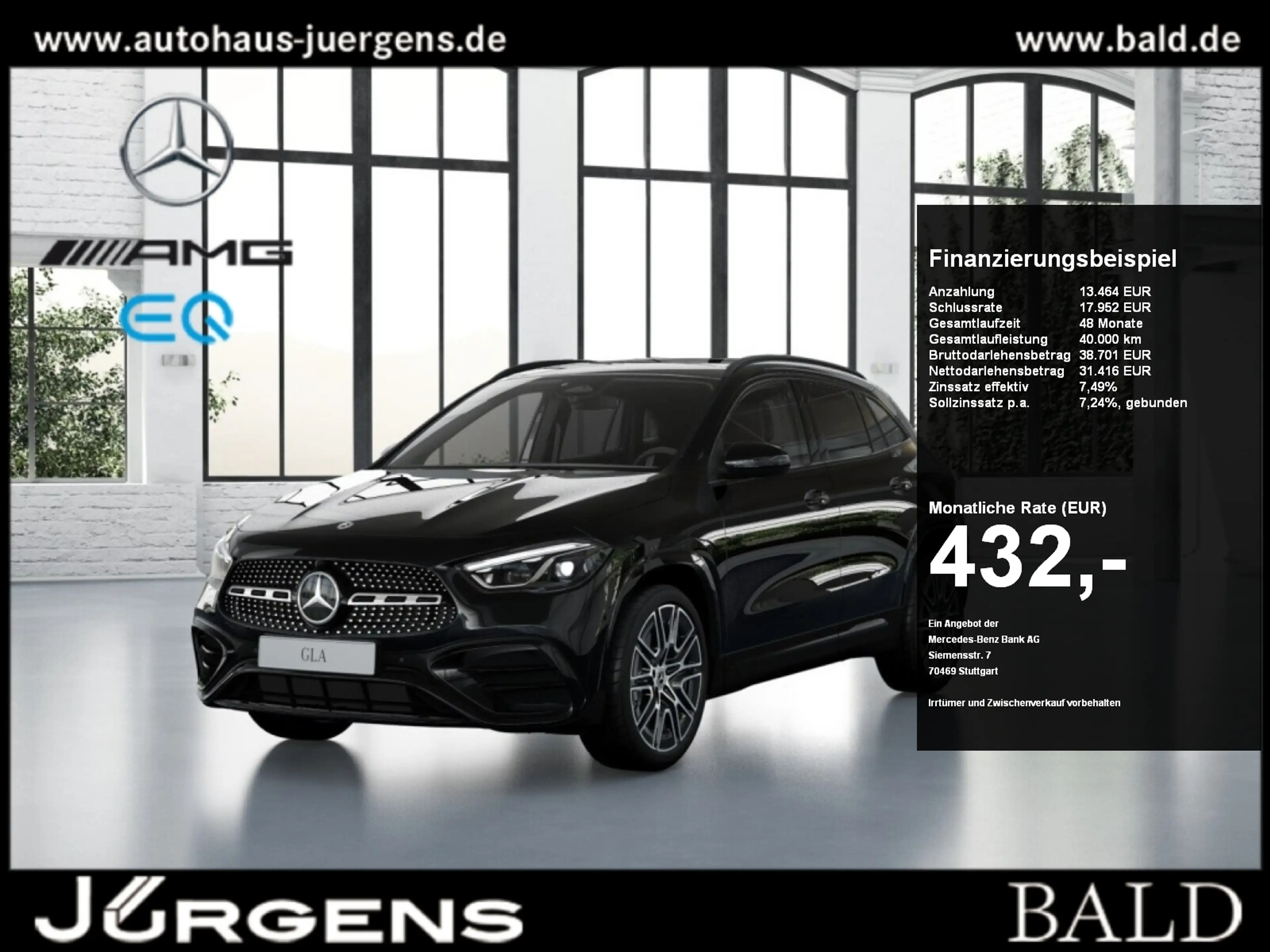 Mercedes-Benz GLA 220 d 4MATIC AMG-Sport+Pano+Distr+MLB+Night