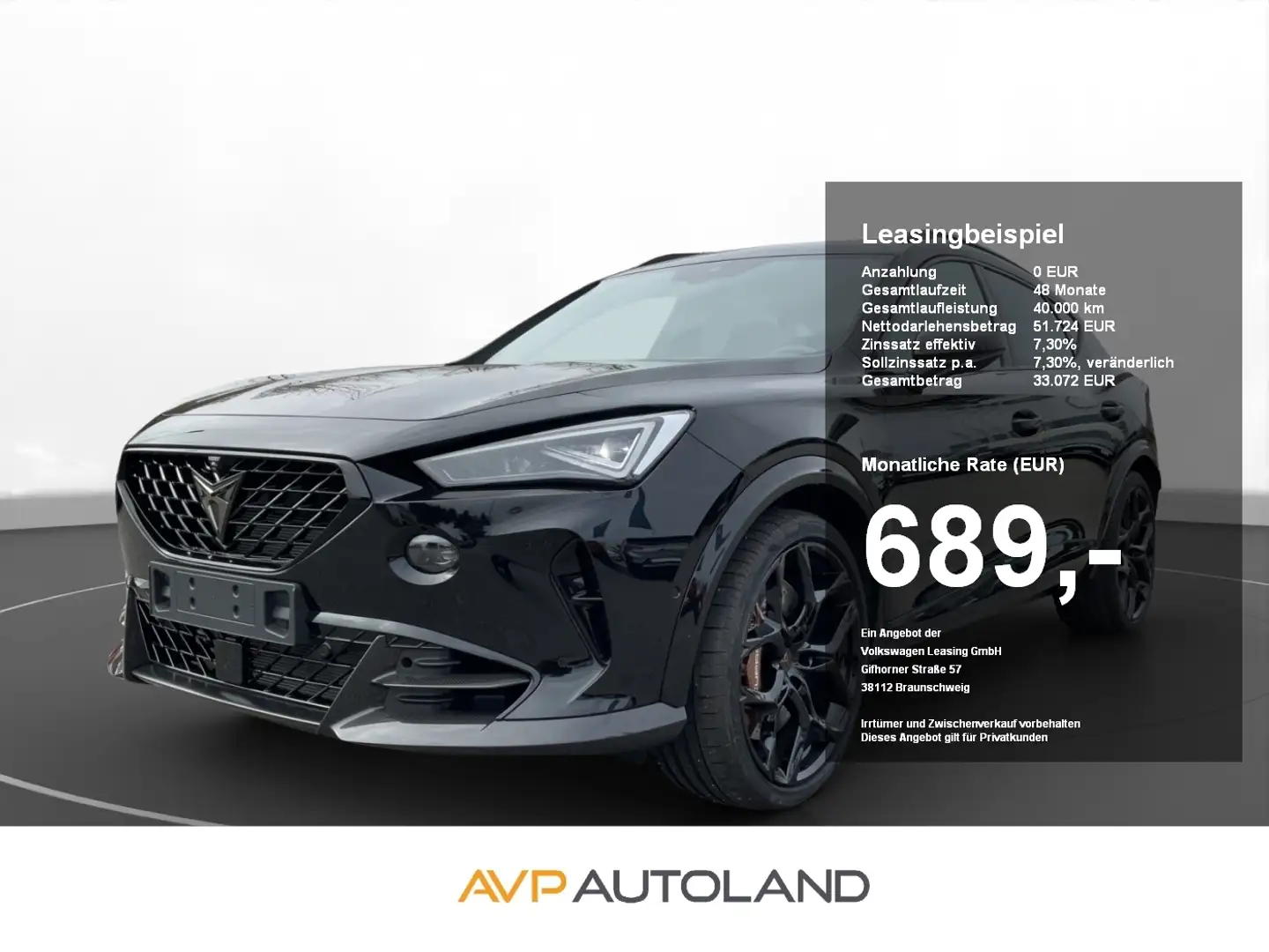 CUPRA Formentor 2.5 TSI DSG 4Drive VZ5 BAT | PANO | Schwarz - 1