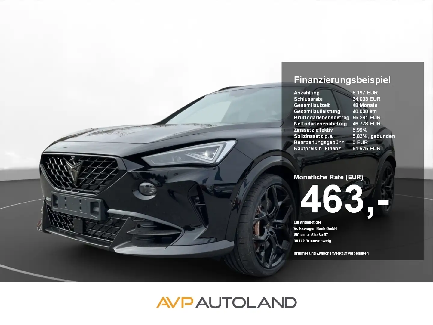 CUPRA Formentor 2.5 TSI DSG 4Drive VZ5 BAT | PANO | Negro - 1