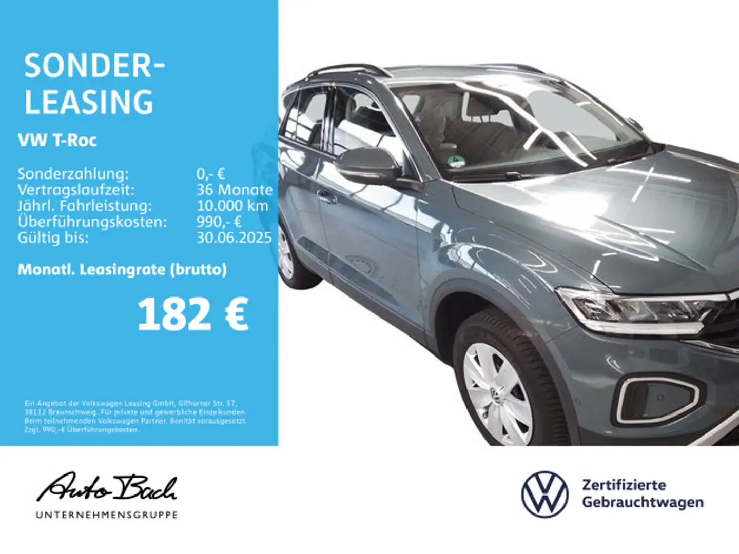Volkswagen T-Roc 1.0 TSI Life, Navi, LED, App-Connect, Digi Blau - 1
