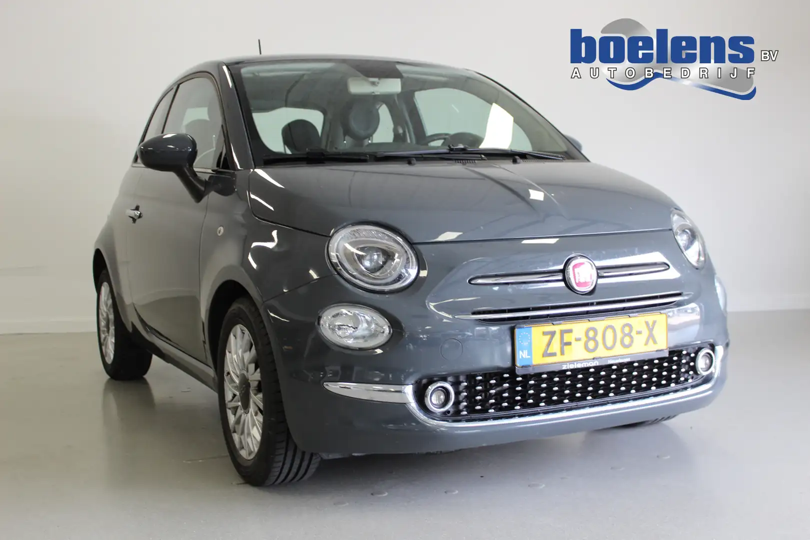Fiat 500 0.9 TwinAir Turbo Lounge | APK: 06-2027 | NAVIGATI Gris - 1