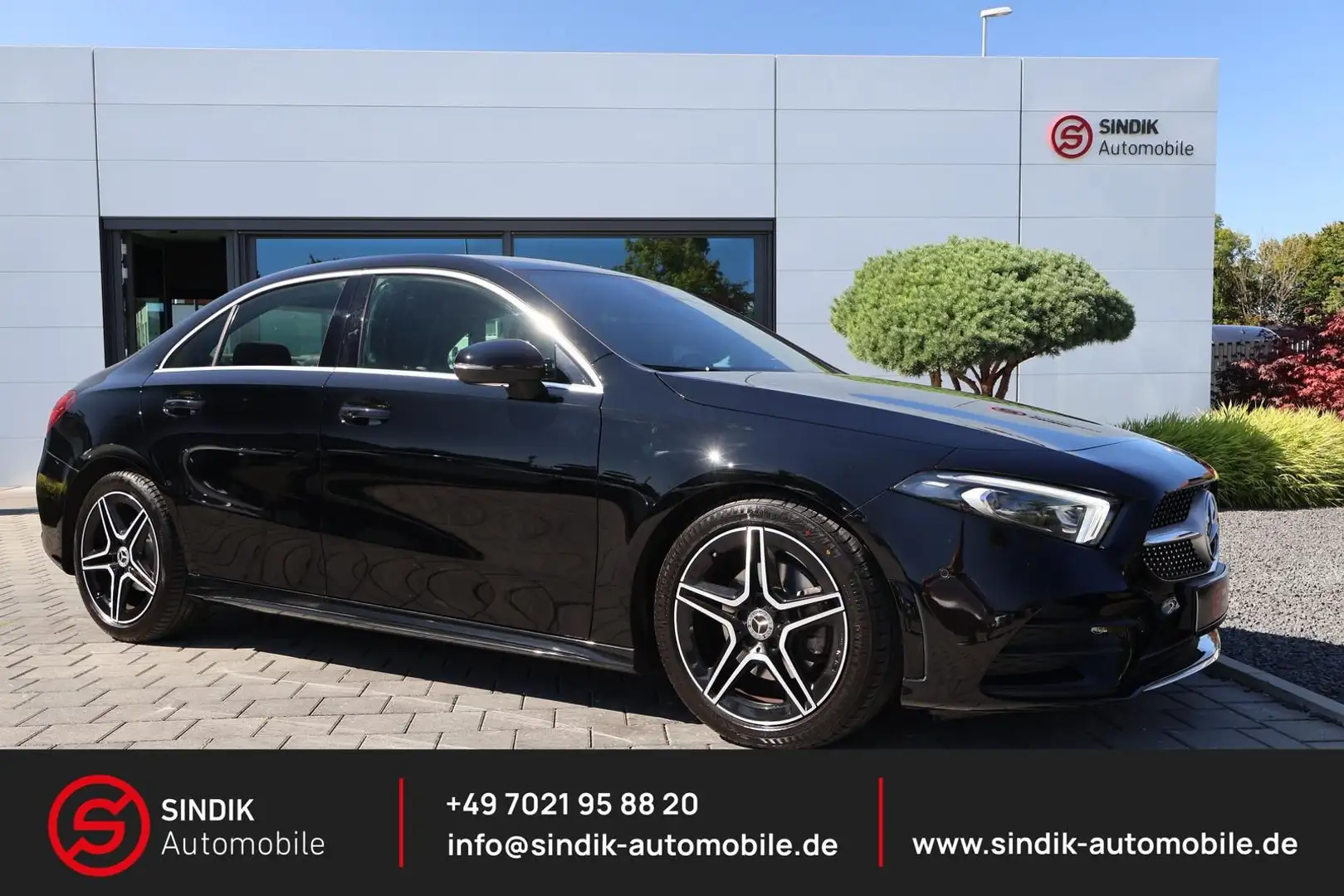 Mercedes-Benz A 200 d Lim. AMG Pak.-Kamera-AHK-el.Sitze-MBUX Schwarz - 1