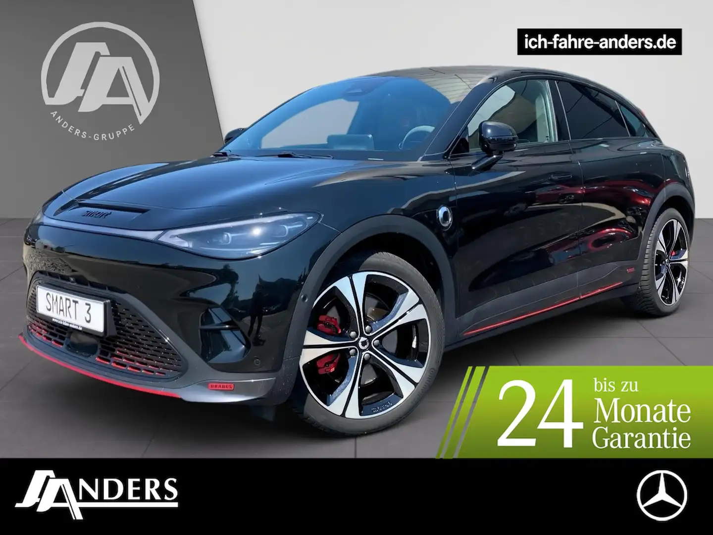 smart #3 Brabus 4WD Edi.+360°+Bel.Sitz+Distronic+HUD Schwarz - 1