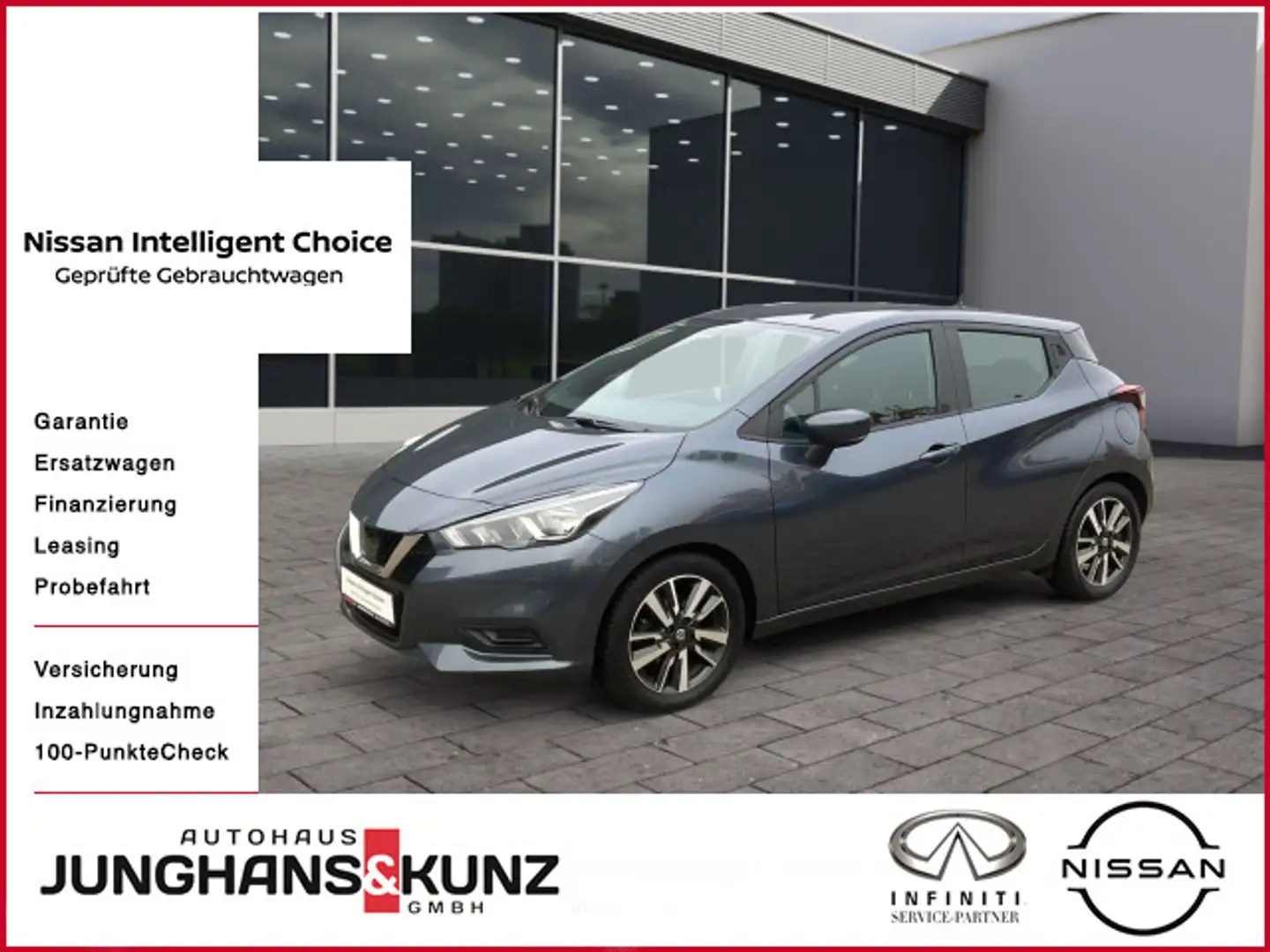 Nissan Micra 0.9 IG-T 5MT Acenta 90PS Navi Klima Winter Grau - 1