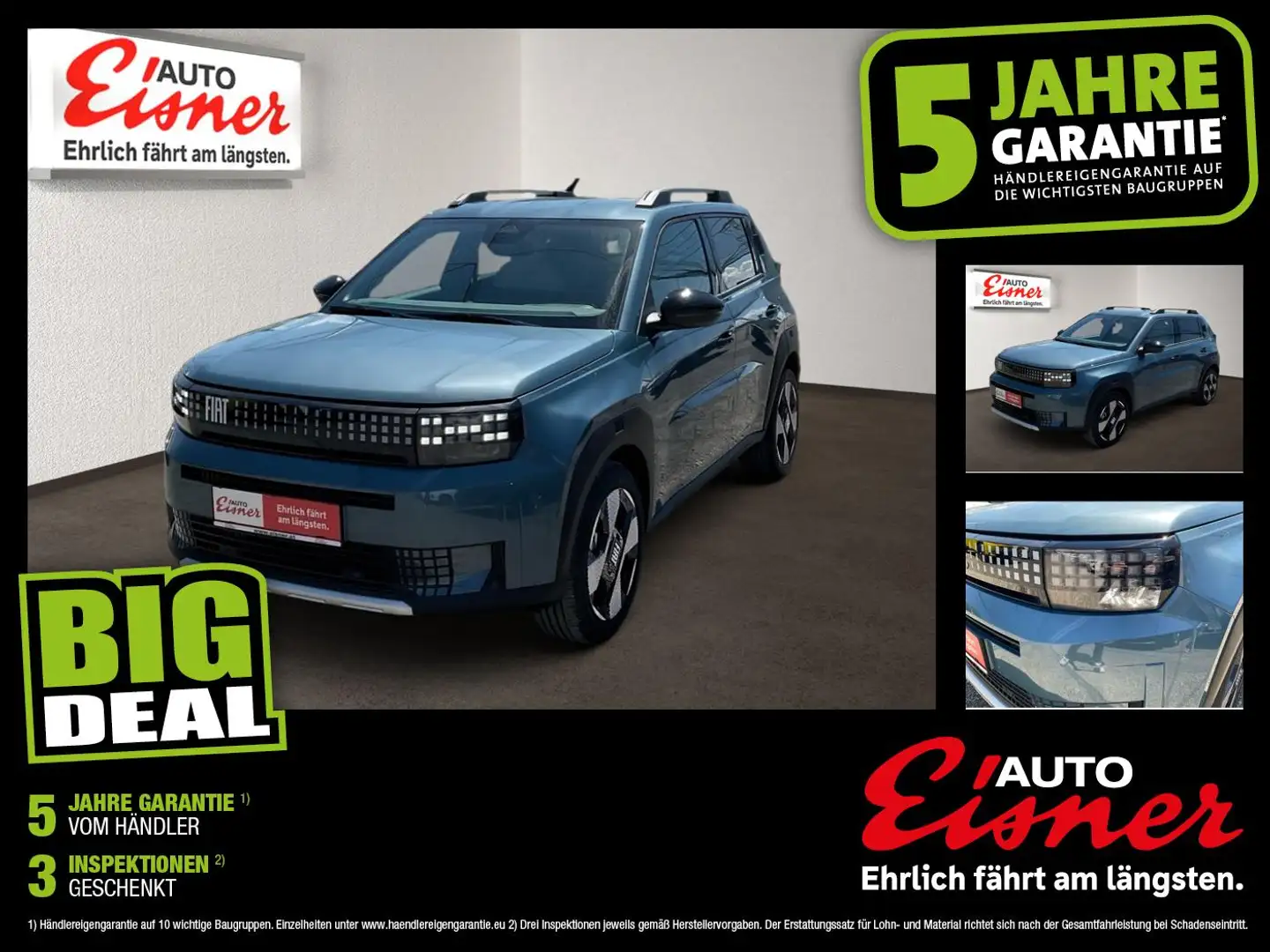 Fiat Grande Panda 1.2 Turbo 74 kW La Prima DynLicht Blau - 1