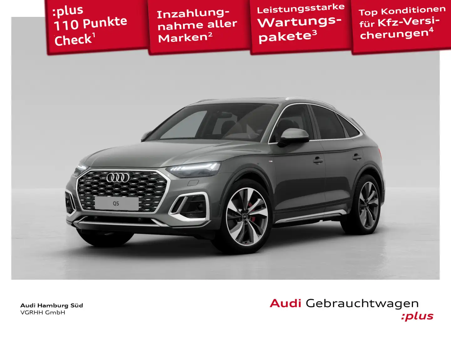 Audi Q5 45 TFSI qu. S tronic 2xS LINE/LM21 Grau - 1