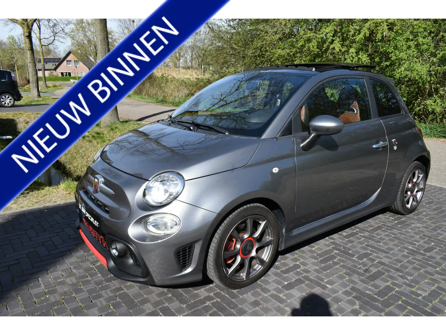 Fiat 500 Abarth 1.4 T-Jet Turismo 146PK AUT. PANO NIEUWSTAAT! Gris - 1