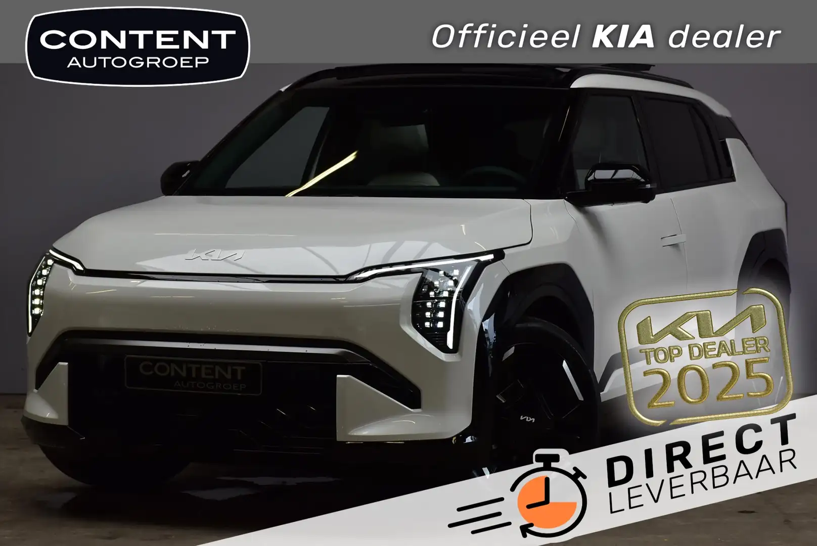 Kia EV3 81,4 kWh 204pk GT-PlusLine DIRECT LEVERBAAR Wit - 1