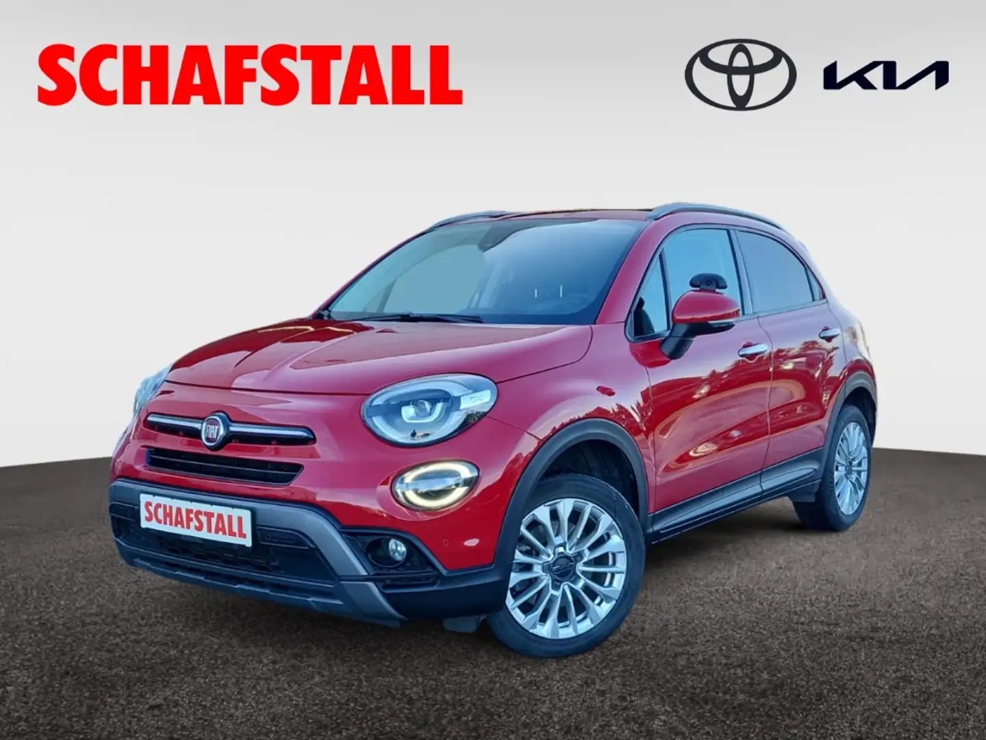 Fiat 500X Cross *umgebaut für Fahrschule*  AHK Navi Rouge - 1