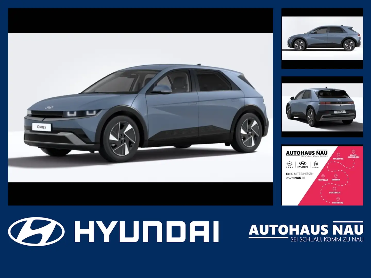 Hyundai IONIQ 5 Dynamiq Elektro ACC+LED+Navi+SHZ+2xKlima Blauw - 1