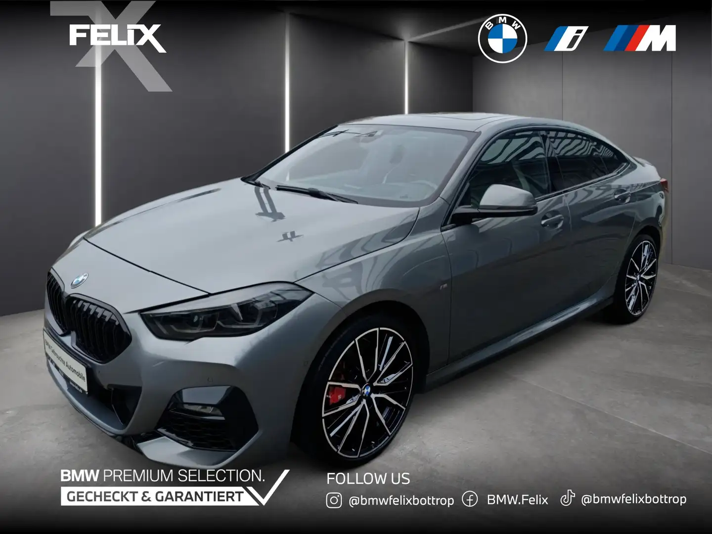 BMW 220 i Gran Coupé+M SPORTPAKET PRO+19"ALU+PANORAMA+MEMO Silber - 1