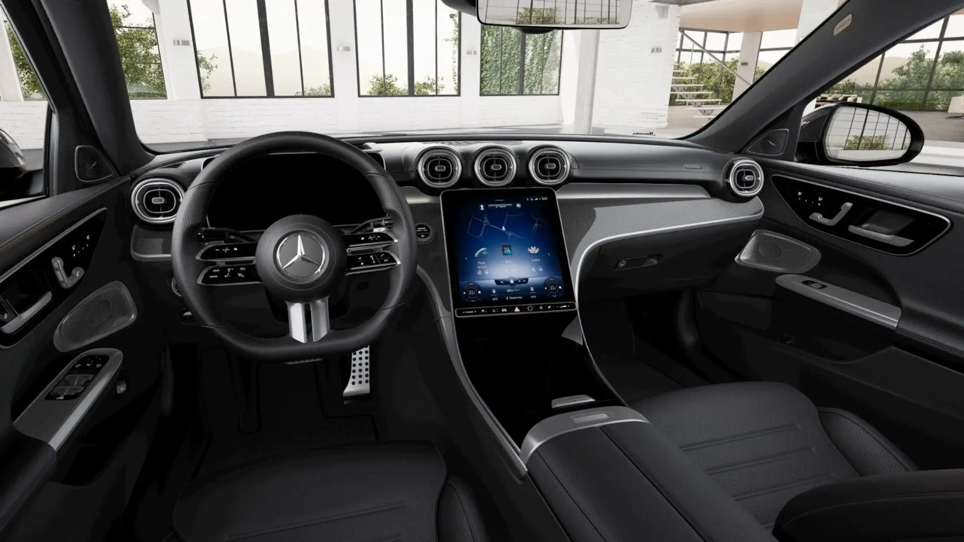 Mercedes-Benz C 300 4M AMG PANO*3DBurm*Sitzkl*Massage*AHK*360° Schwarz - 2