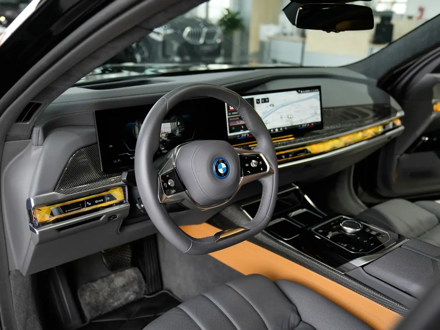 BMW i7 eDrive50 Fond-Ausst. Autobahn Individual Carb Schwarz - 2