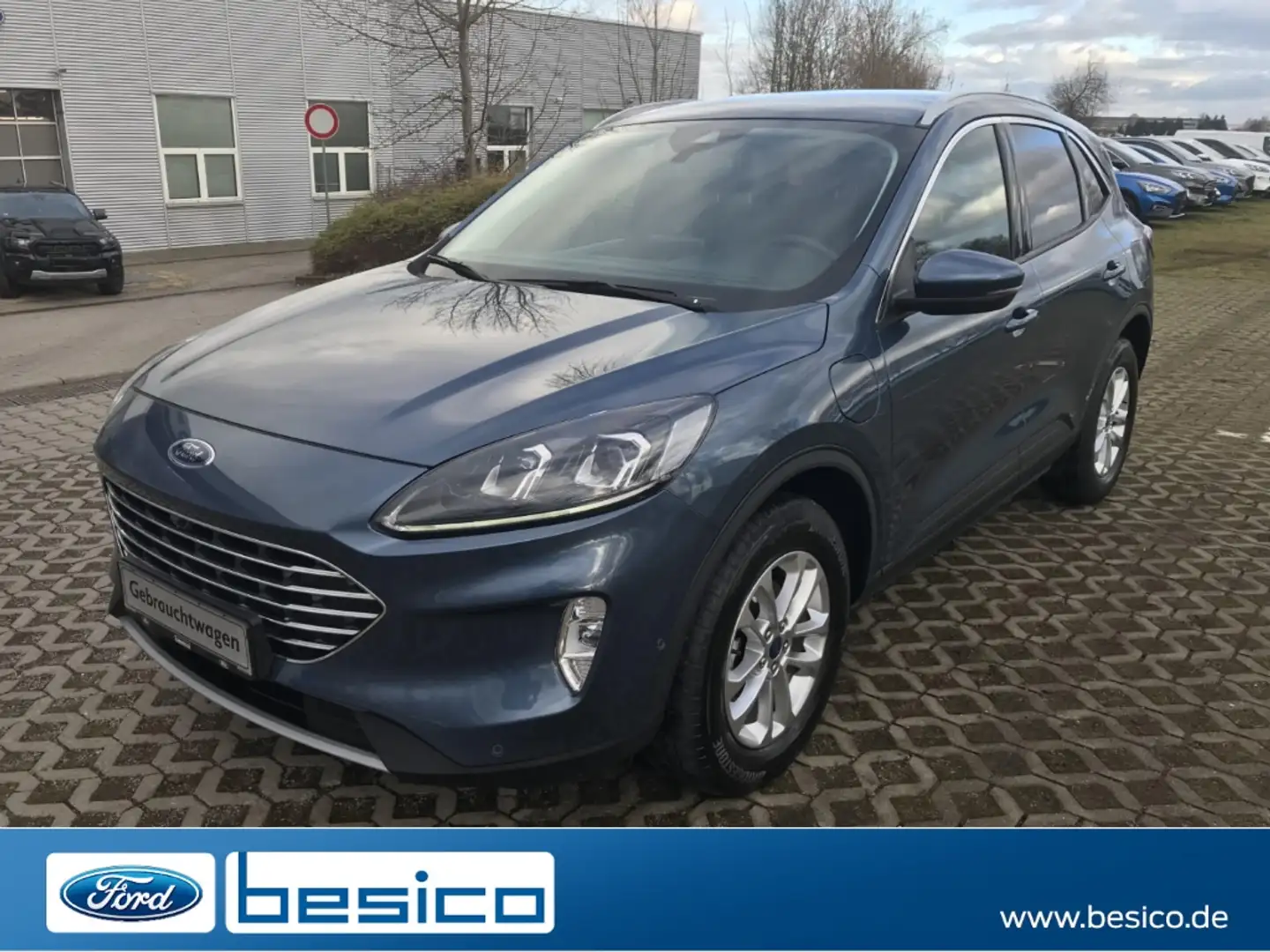Ford Kuga Titanium PHEV+LED+PDC+BLIS+iACC+DAB+NAV+HuD Blau - 1