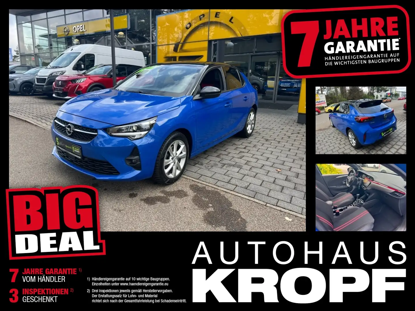 Opel Corsa F 1.2 Turbo *8-FACH* KlimaA/PDC/Kamera Blau - 1