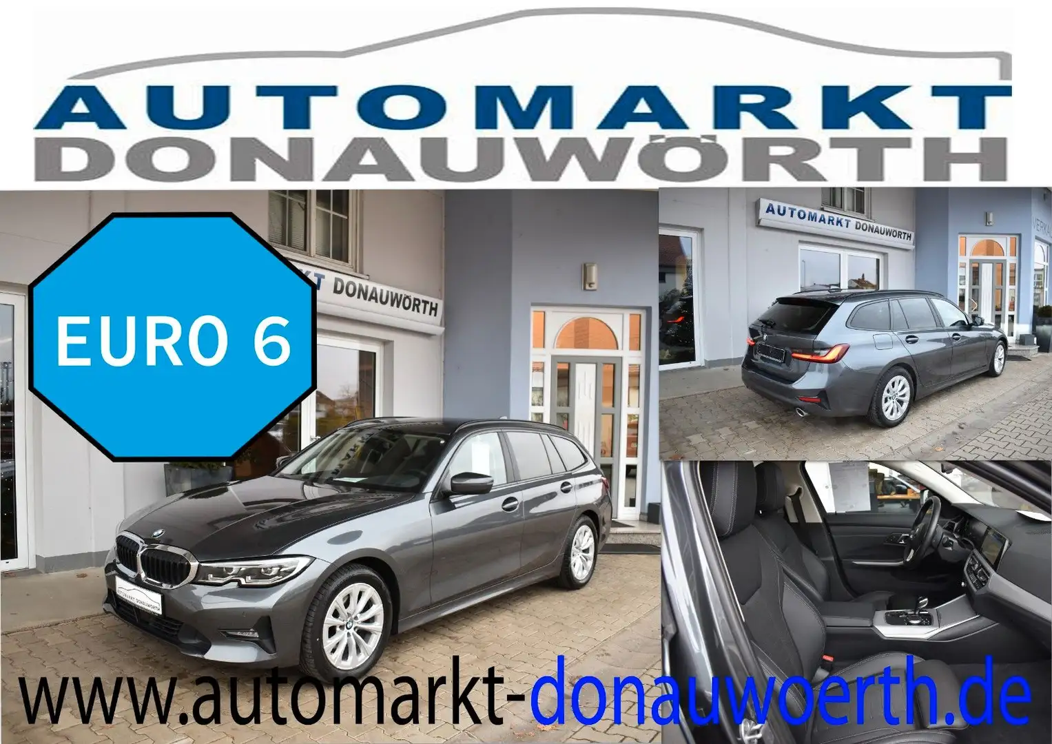 BMW 320 d Touring Aut. Advantage Keyless PanoDach Grau - 1