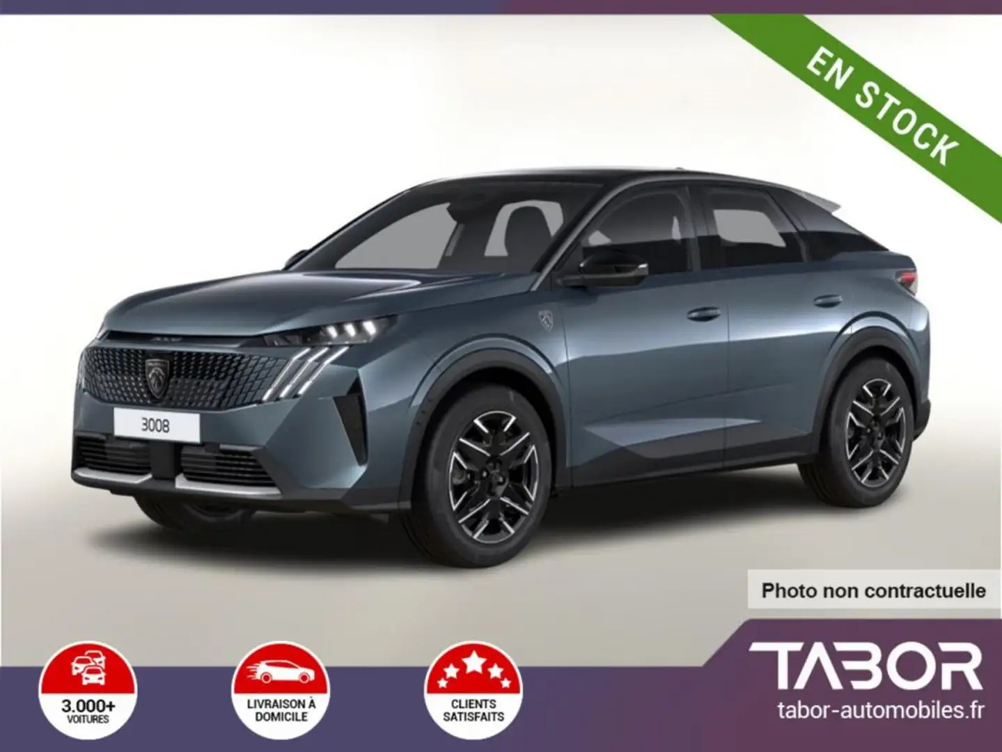 Peugeot 3008 MHEV 145 GT eDSC6 360° ACC GPS 19" Bleu - 1