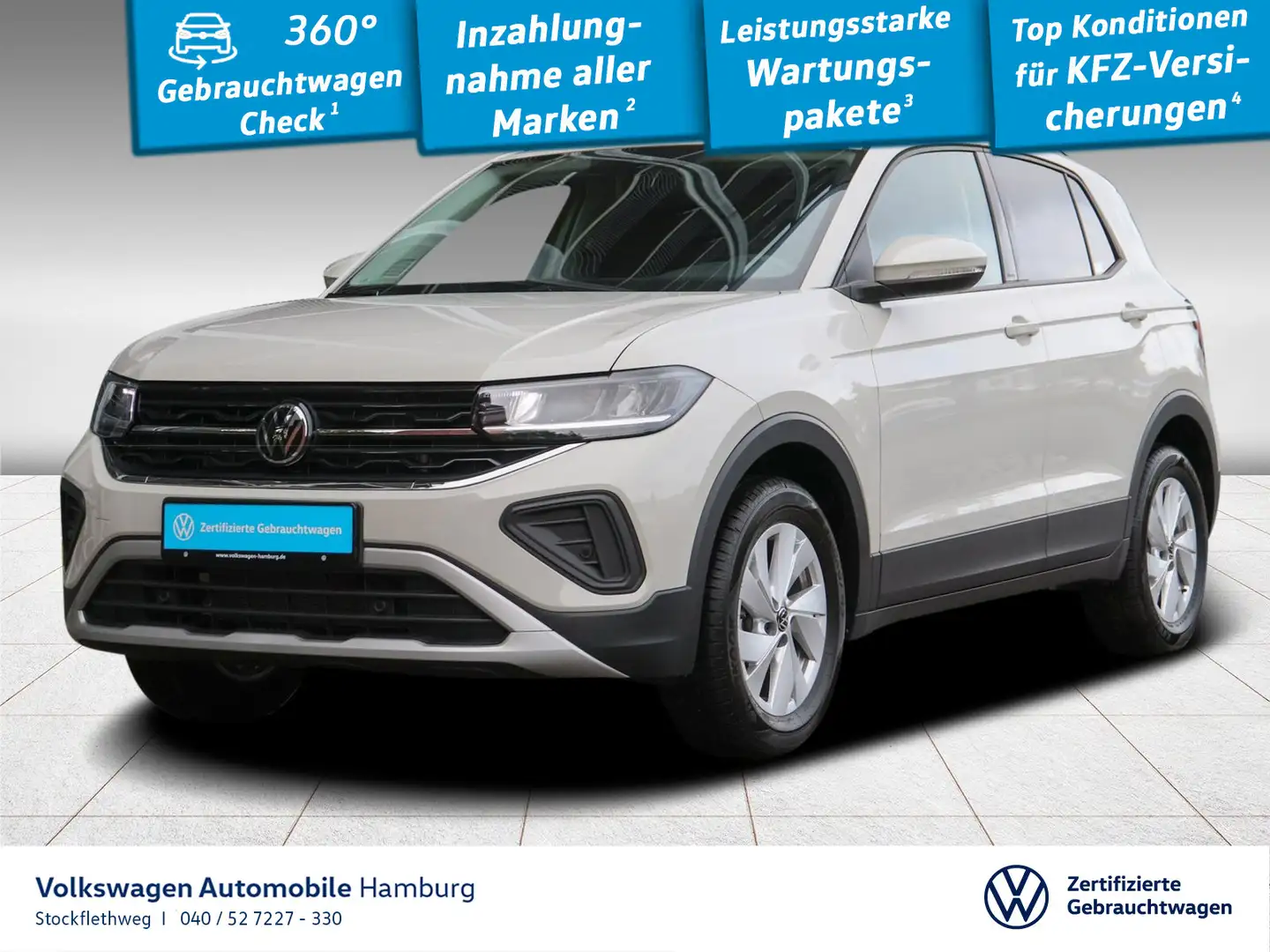Volkswagen T-Cross 1.0 TSI Life DSG Navi Keyless Kamera LED Grau - 1