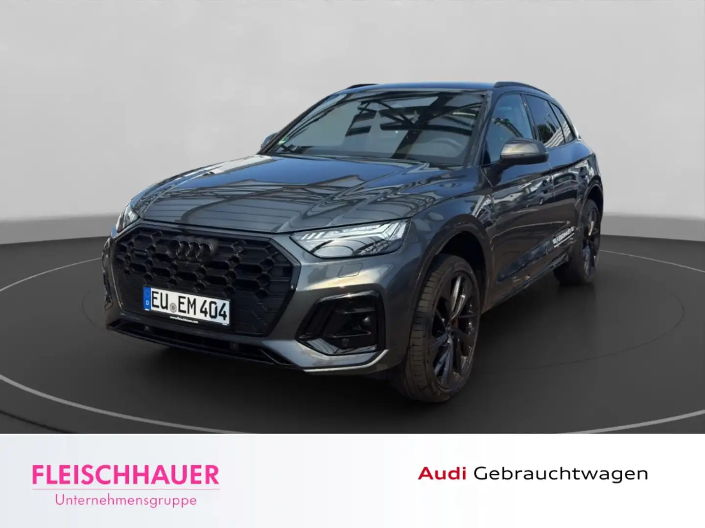 Audi Q5 40 TDI quattro S line  Navi,B&O,CarPlay,AHK Grijs - 1