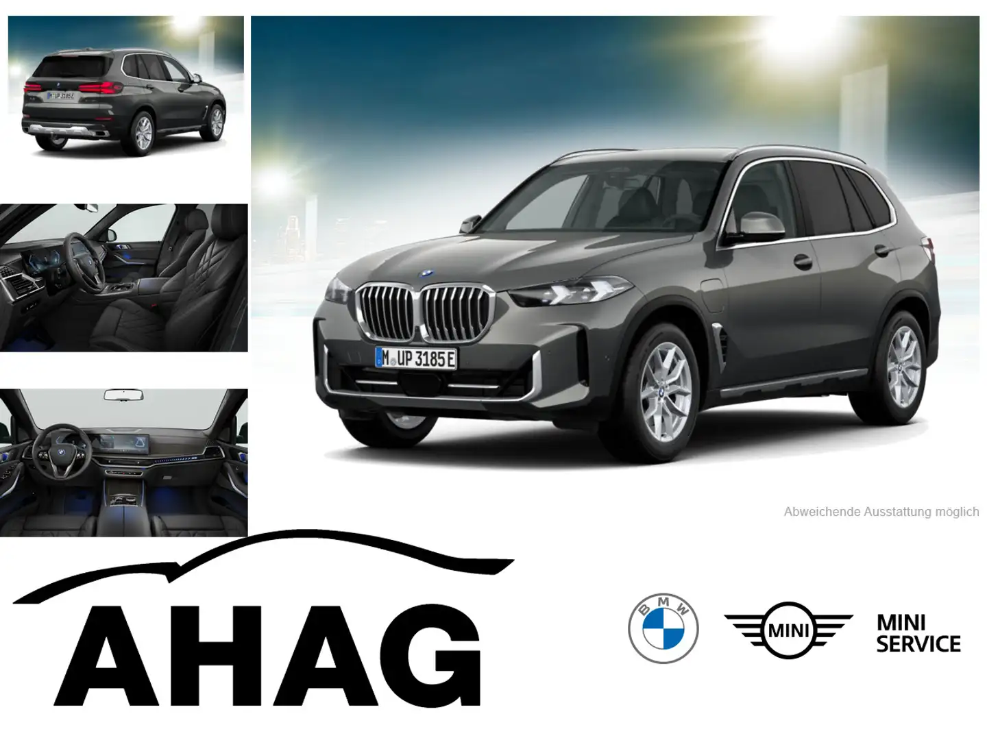 BMW X5 xDrive50e Sport Aut. AHK Memory vorn Grau - 1