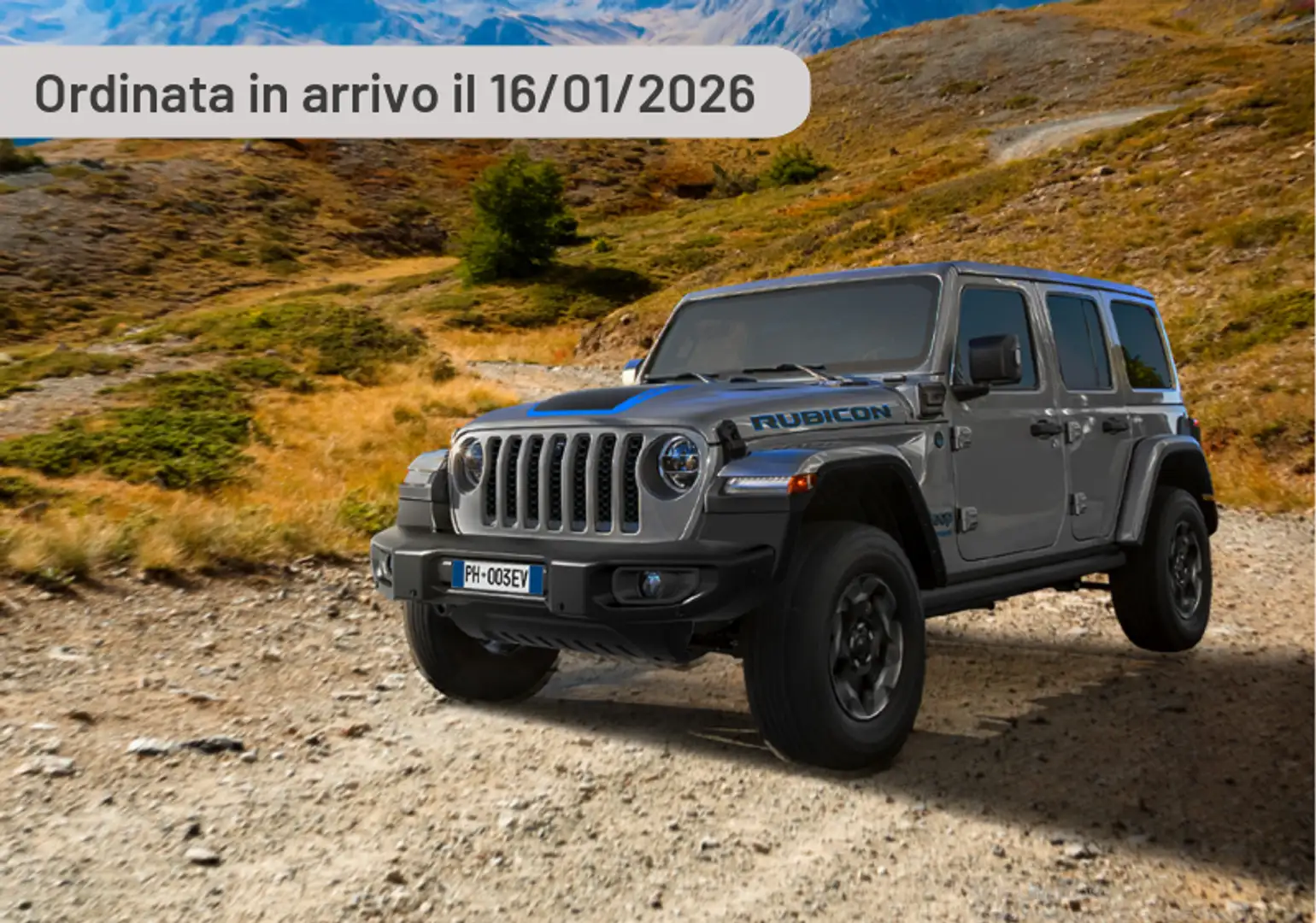 Jeep Wrangler Unlimited 2.0 PHEV ATX 4xe Sahara Argento - 1