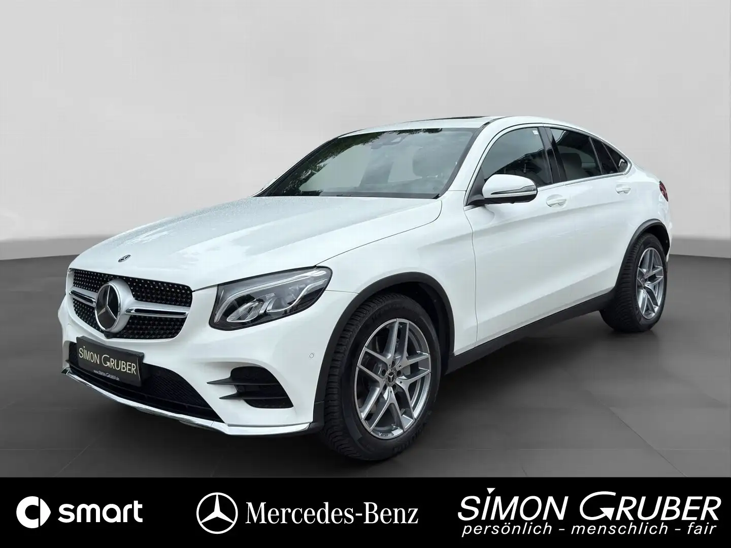 Mercedes-Benz GLC 250 4M AMG SHD Webasto AHK Airmatic Distroni Biały - 1