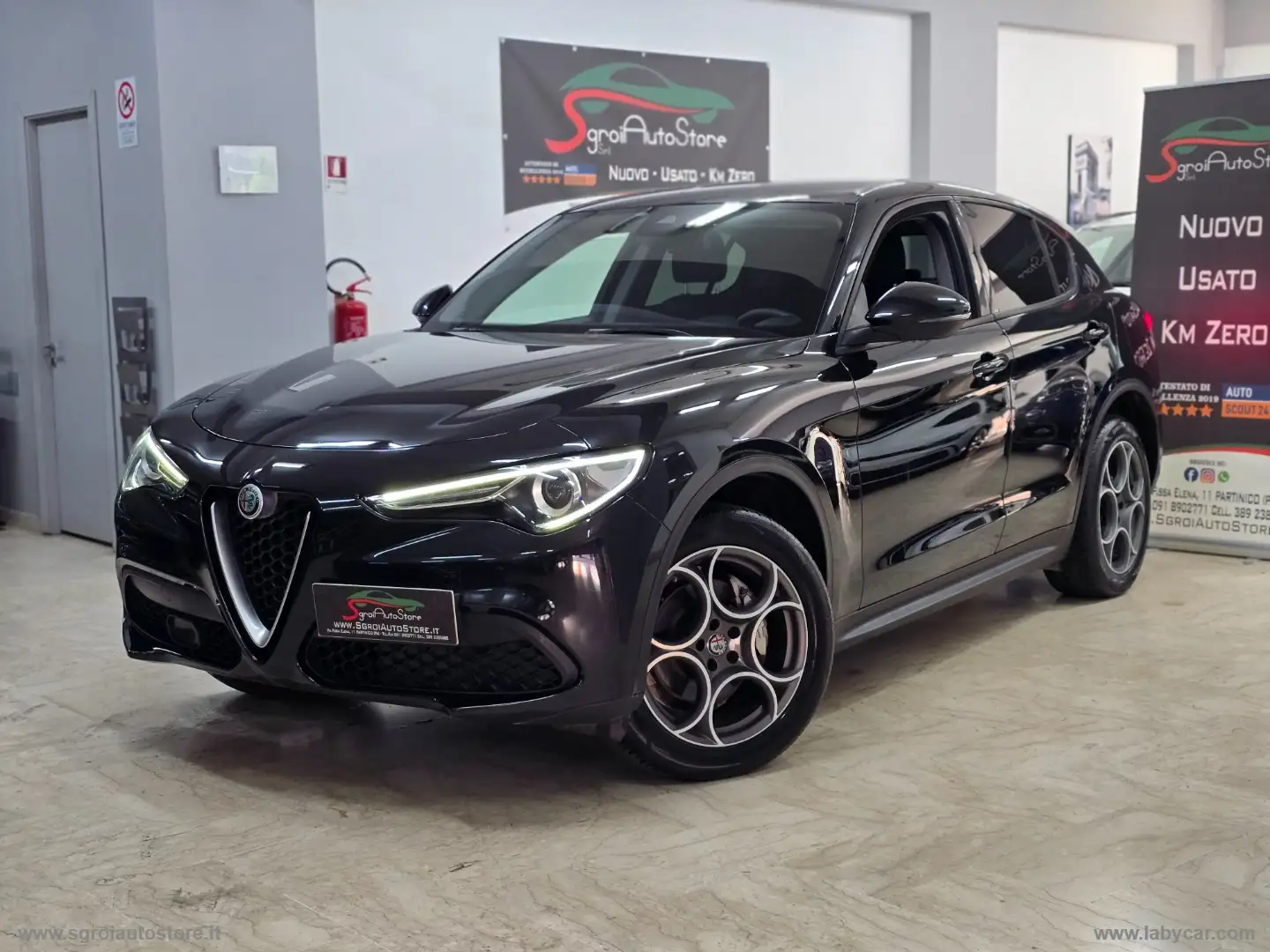 Alfa Romeo Stelvio 2.2 T.diesel 190CV AT8 Q4 Sprint Nero - 1