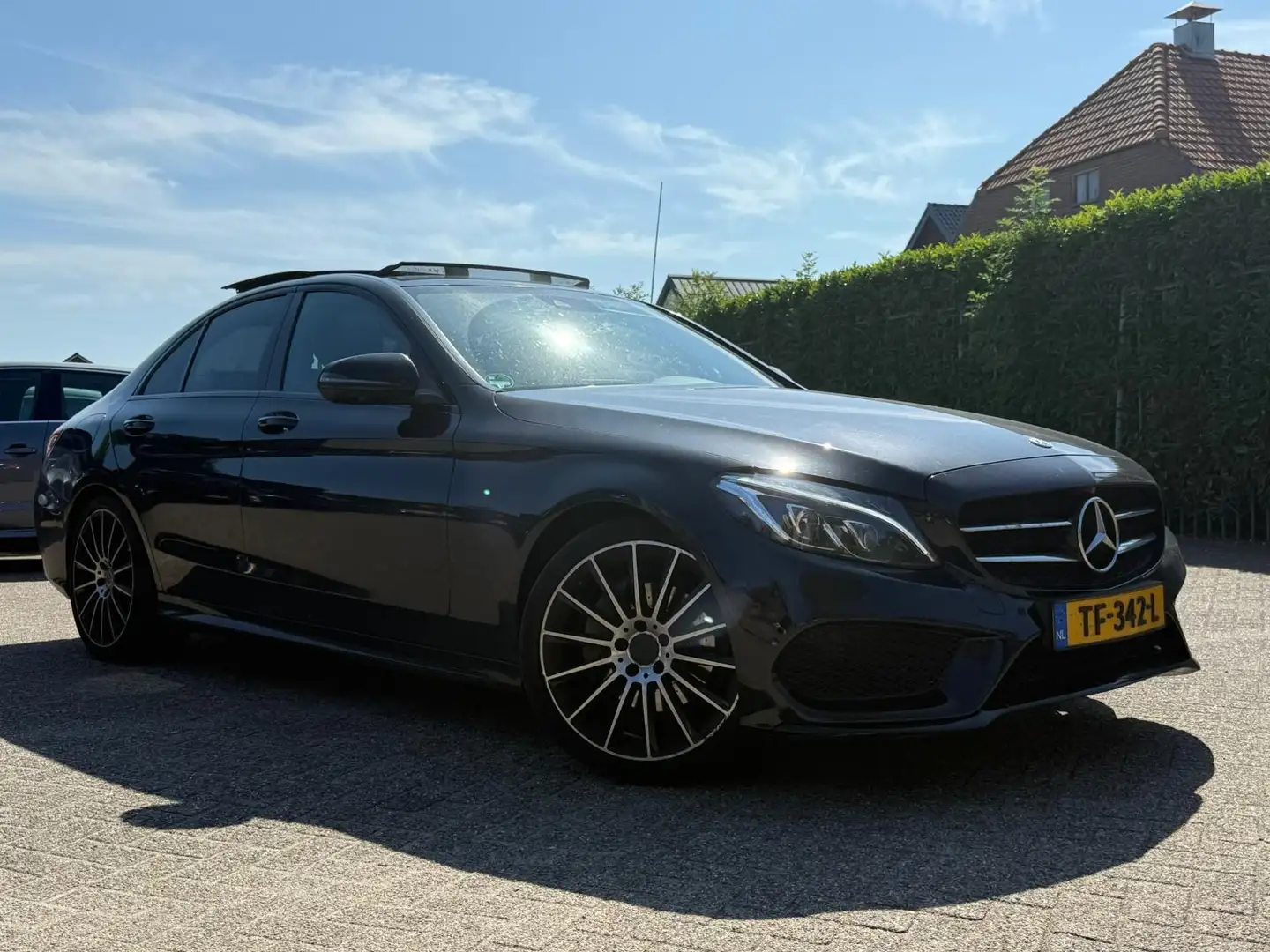 Mercedes-Benz C 180 CDI AUTOMAAT SPORT XENON/360 CAM/SP.STOELEN/LEER/S Zwart - 2