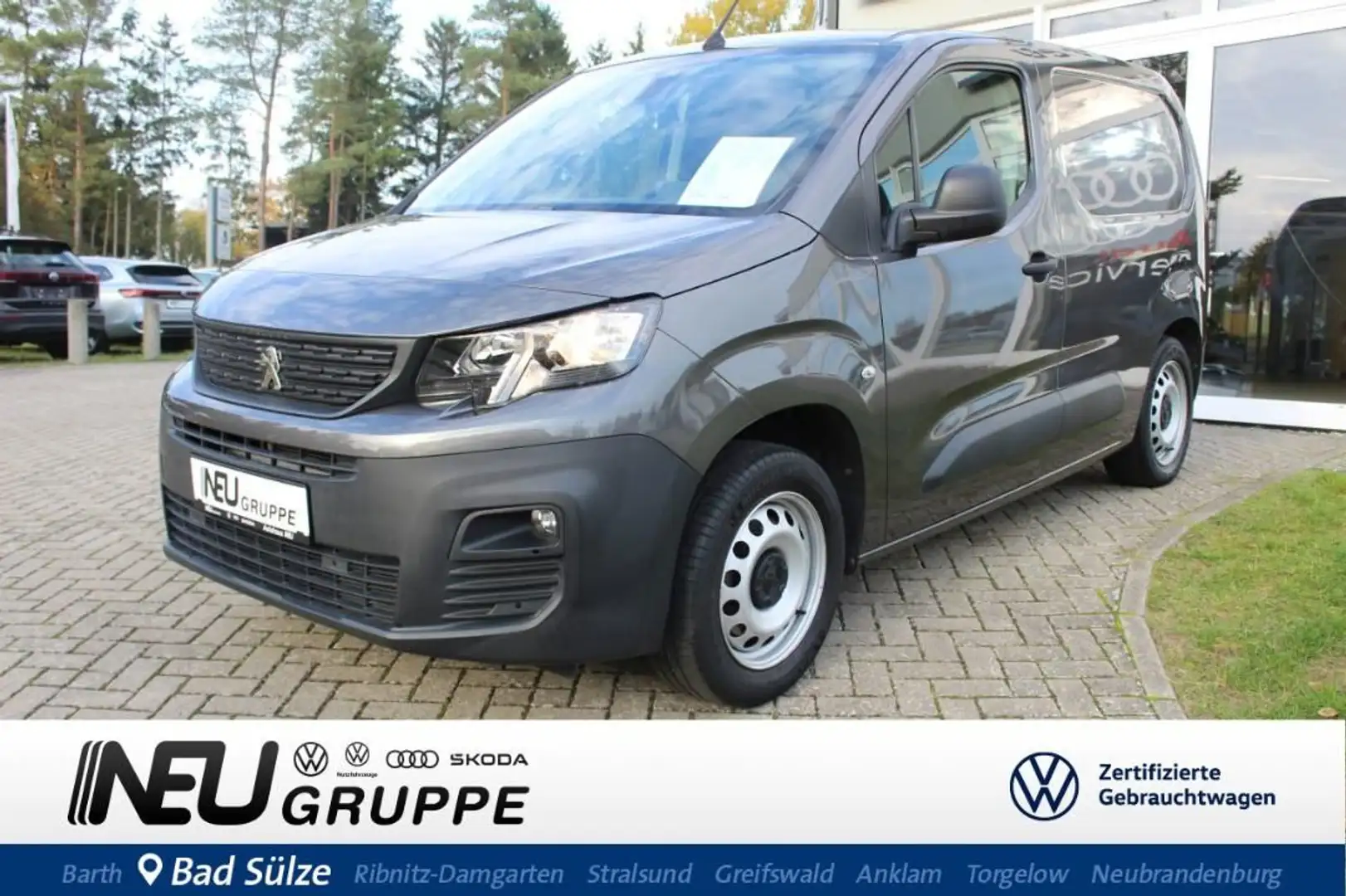Peugeot Partner L1 1.5 BlueHDi Asphalt HZ Rfk Standheizu Gris - 1
