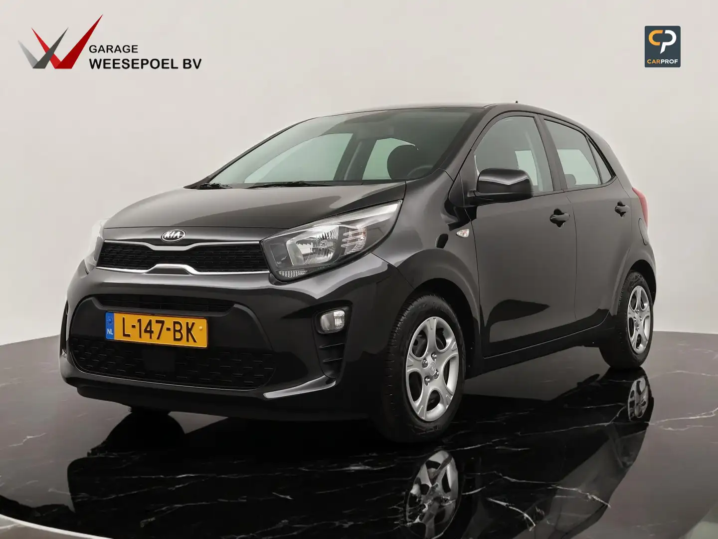 Kia Picanto 1.0 DPi AMT ComfortLine Automaat - Airco - Cruise Zwart - 1