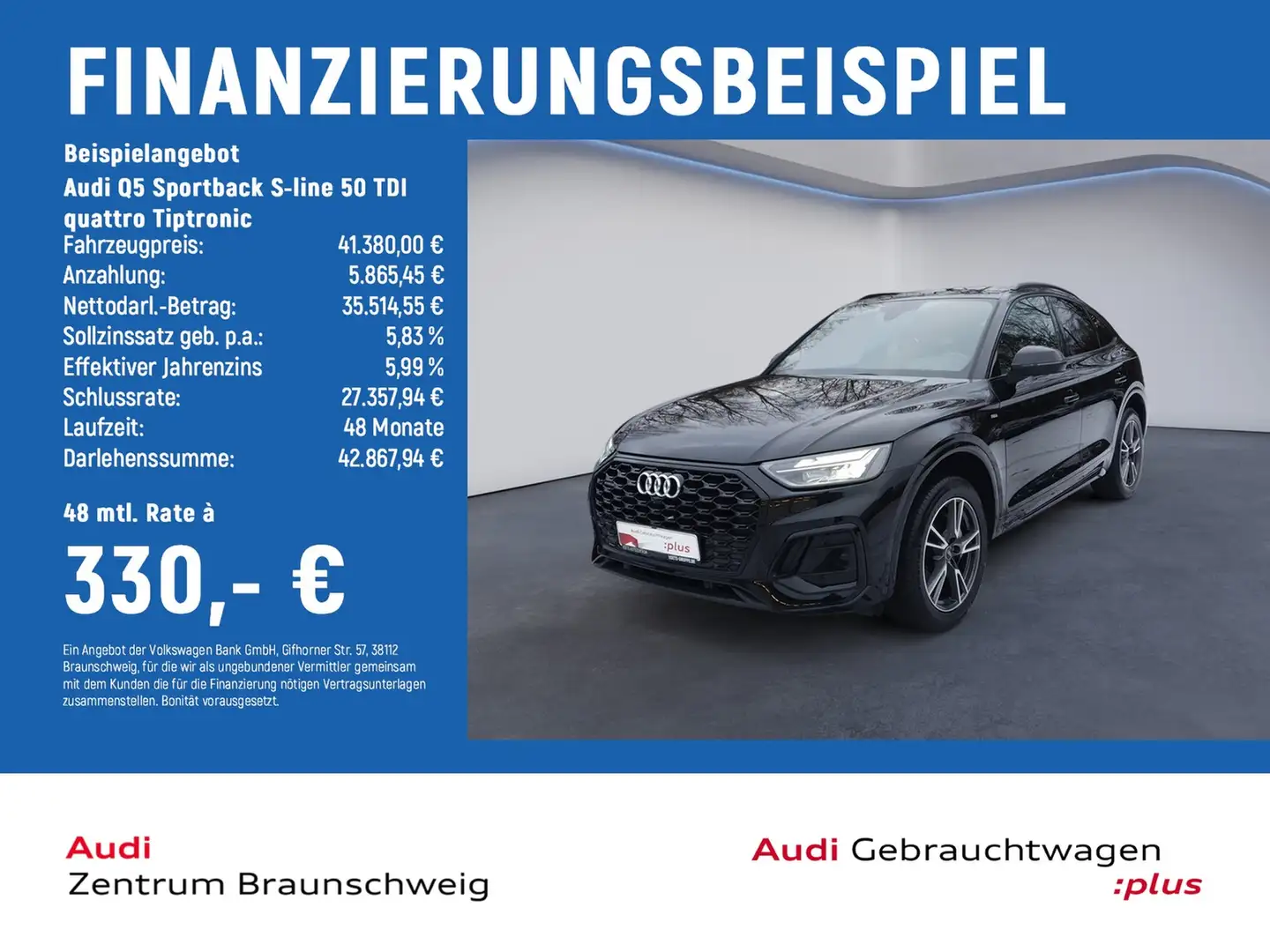 Audi Q5 Sportback S-line 50 TDI quattro Tiptronic HuD+P... Schwarz - 2
