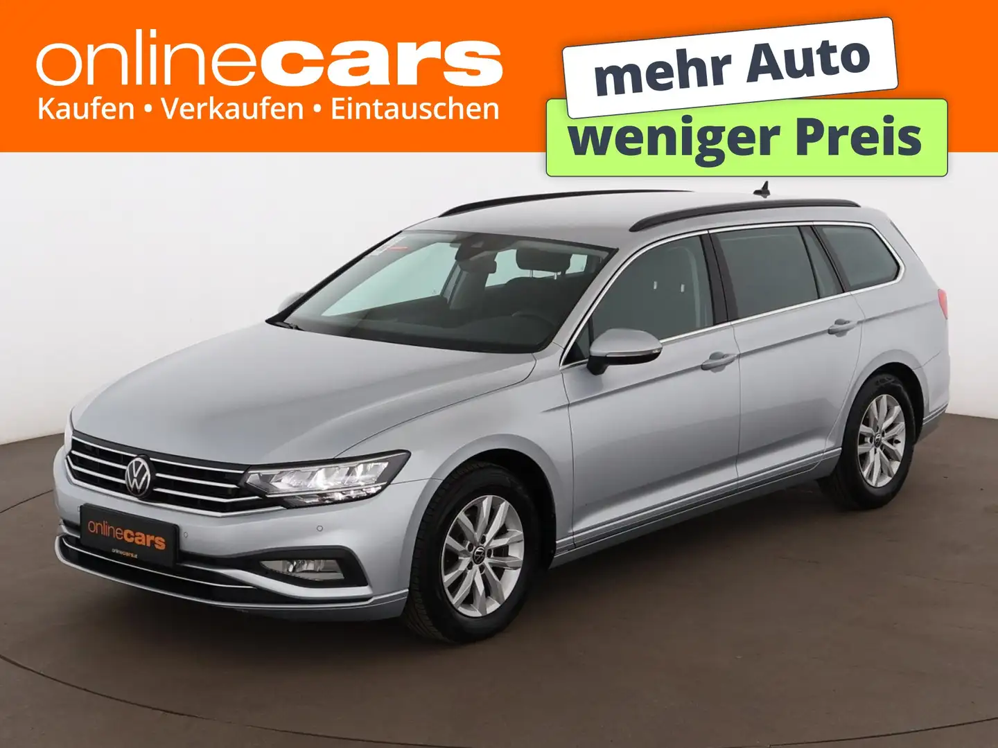 Volkswagen Passat Variant 2.0 TDI Business Aut LED RADAR NAV Silber - 1