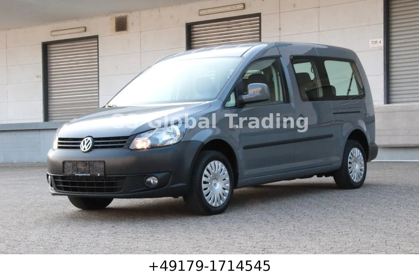 Volkswagen Caddy 2.0i EcoFuel 80kW Maxi Trendline 7-Si 1-Hd Grau - 1