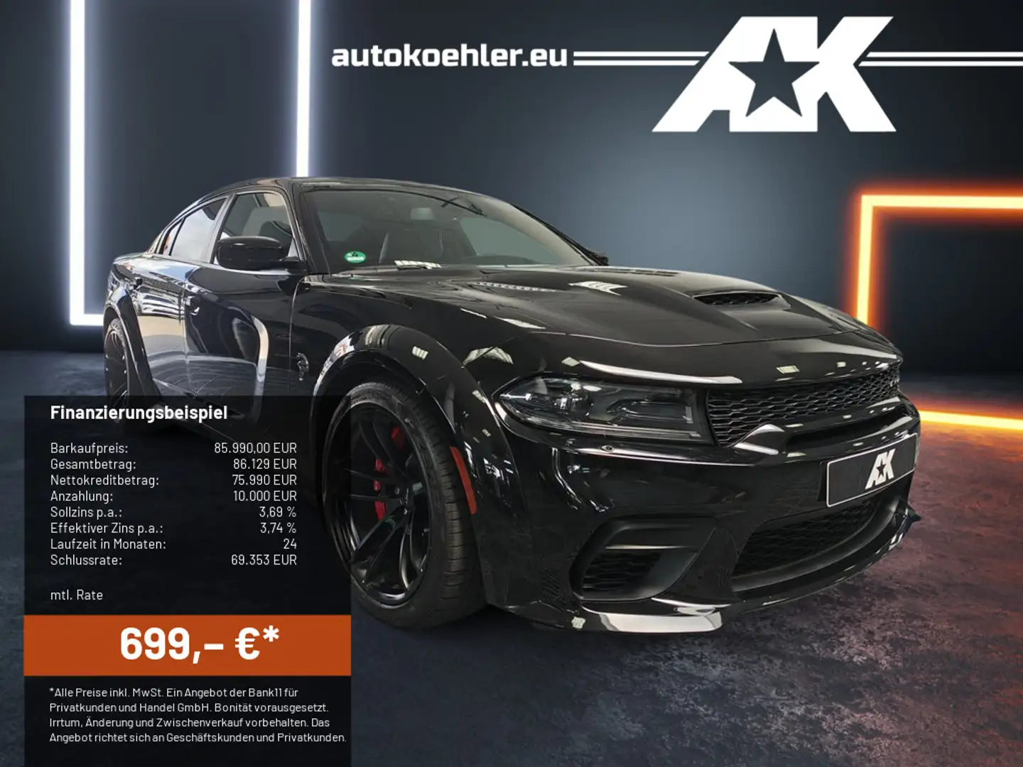 Dodge Charger SRT Hellcat Widebody Jailbreak NAP Klappenauspuff crna - 1