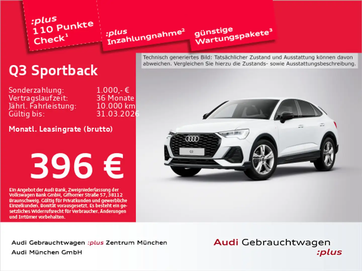 Audi Q3 35 TFSI S tronic S line AHK/ACC/Vir Weiß - 1