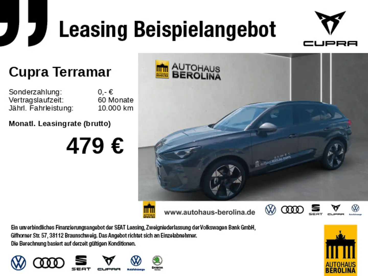 CUPRA Terramar 1.5 e-Hybrid DSG *MATRIX*HuD*ACC*R-CAM* Grau - 1