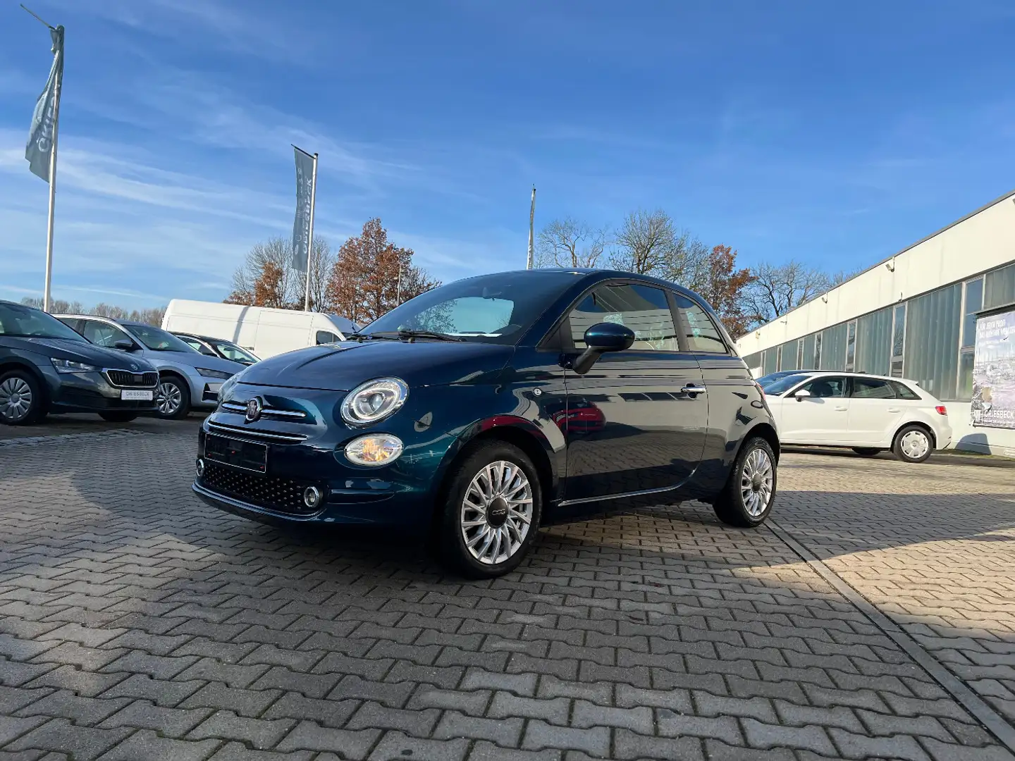 Fiat 500 Lounge 1.0 Hybrid *Klimaauto Navi Alu PDC Blue - 1