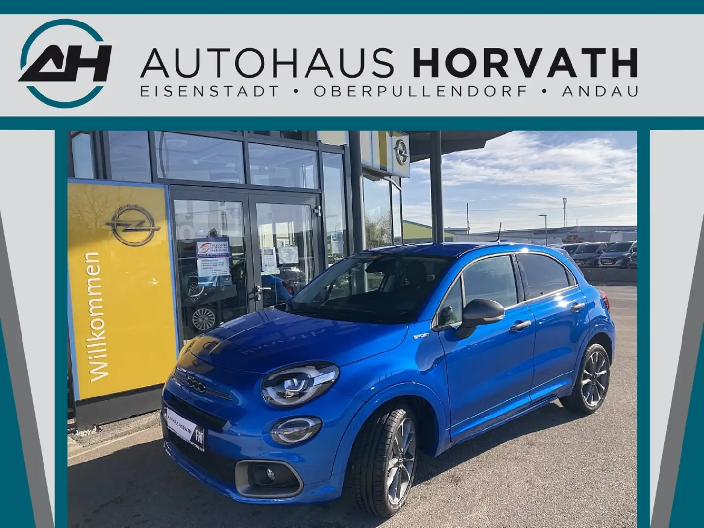 Fiat 500X Hybrid 130 7-Gang-DCT Sport Sport Blau - 1