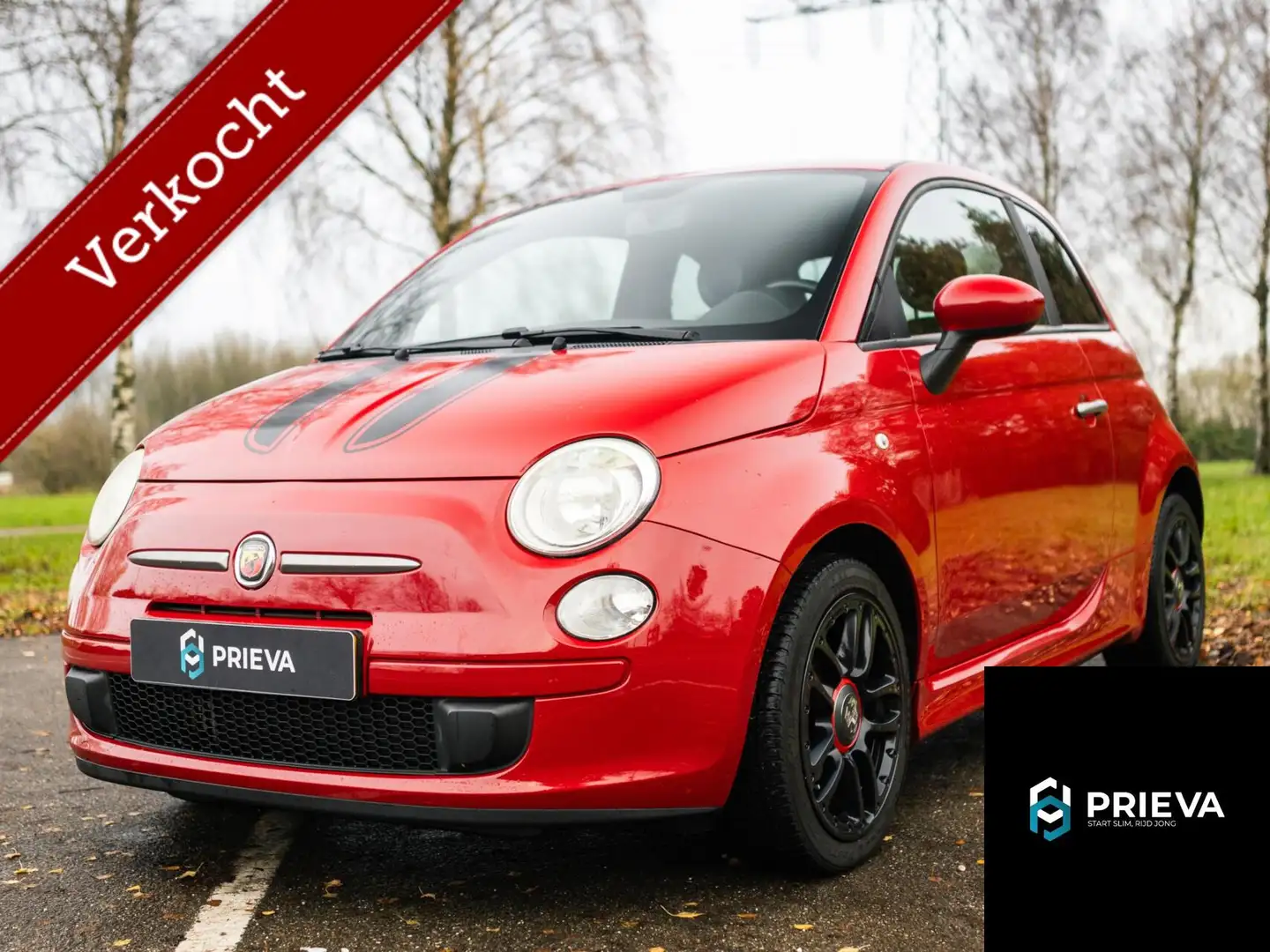 Fiat 500 0.9 TwinAir Abarth-pakket Lounge — ABARTH Rosso - 1