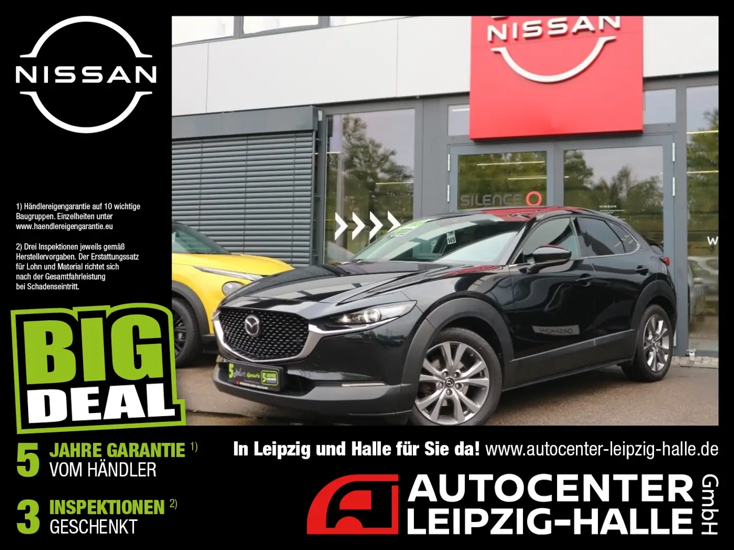 Mazda CX-30 2.0 Selection LED+Navi+Kameras+HUD+ACC+SHZ Zwart - 1
