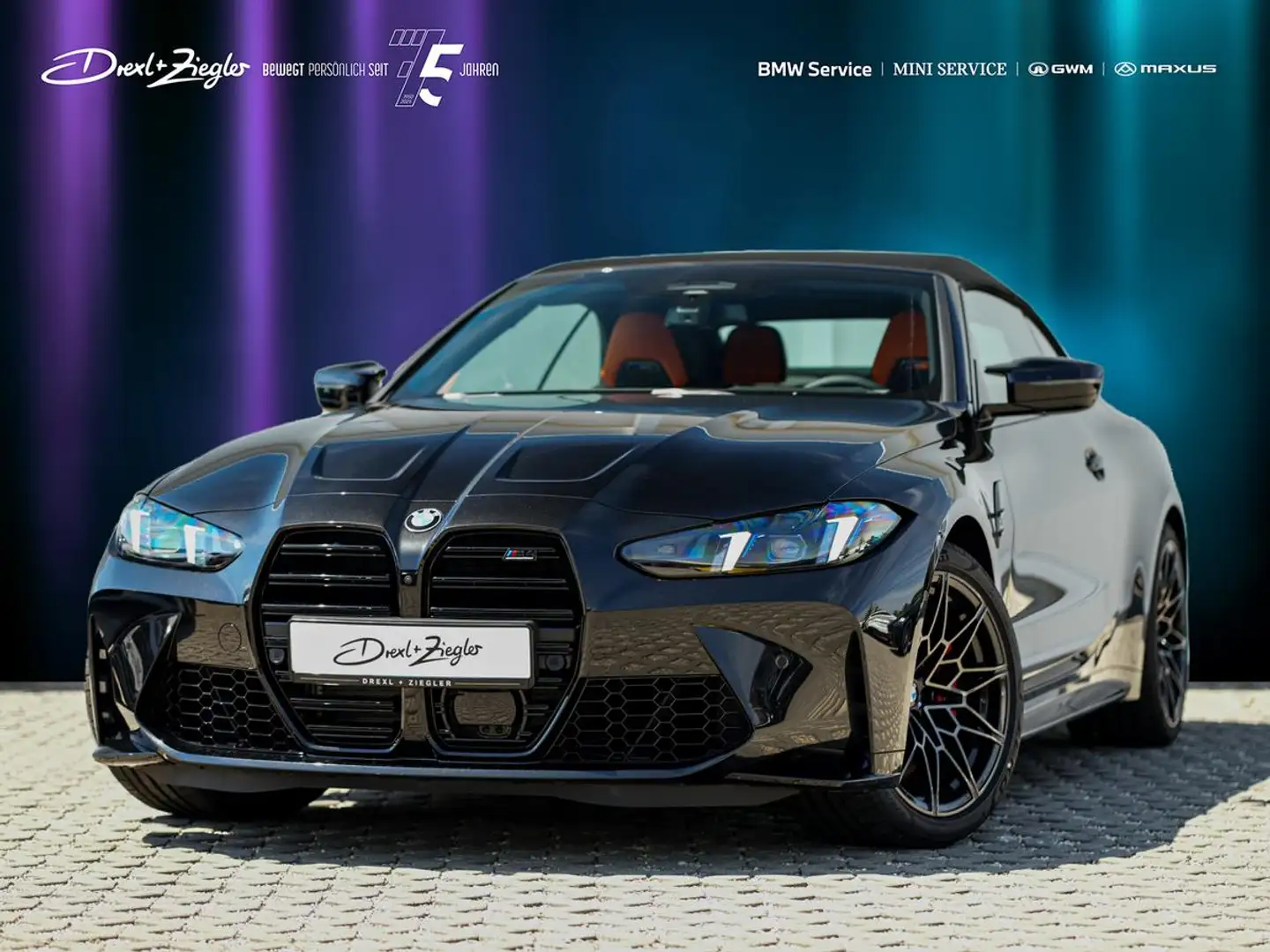 BMW M4 Competition Cabrio ACC Sitzlüft M Drivers 360 Noir - 1