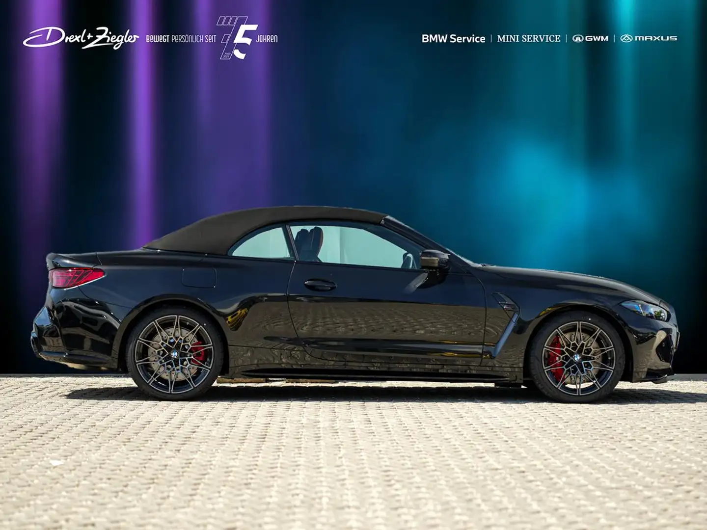 BMW M4 Competition Cabrio ACC Sitzlüft M Drivers 360 Negro - 2