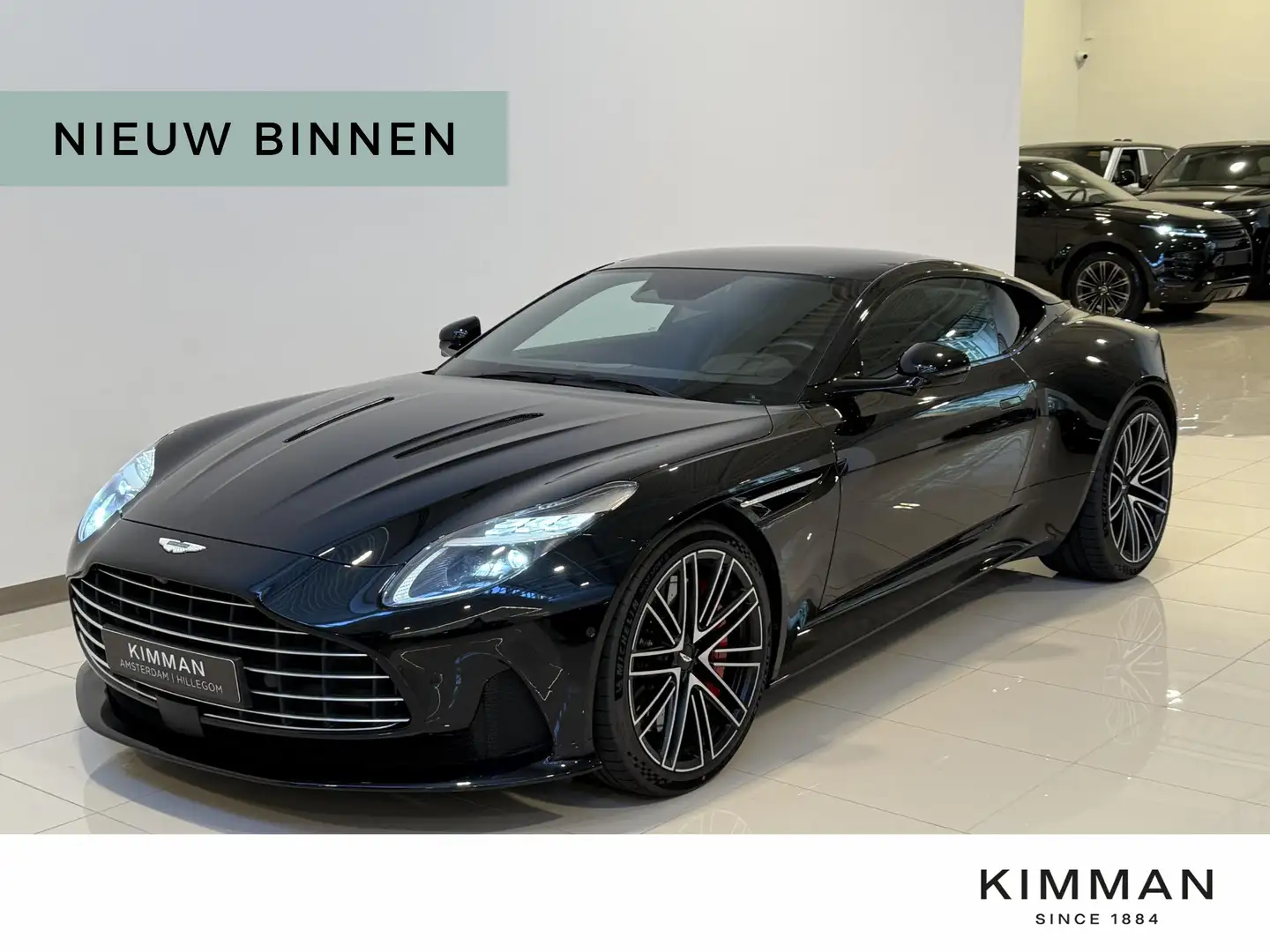 Aston Martin DB12 4.0 V8 | Oberon Black by Q | Carbon Ceramic Brakes Zwart - 1