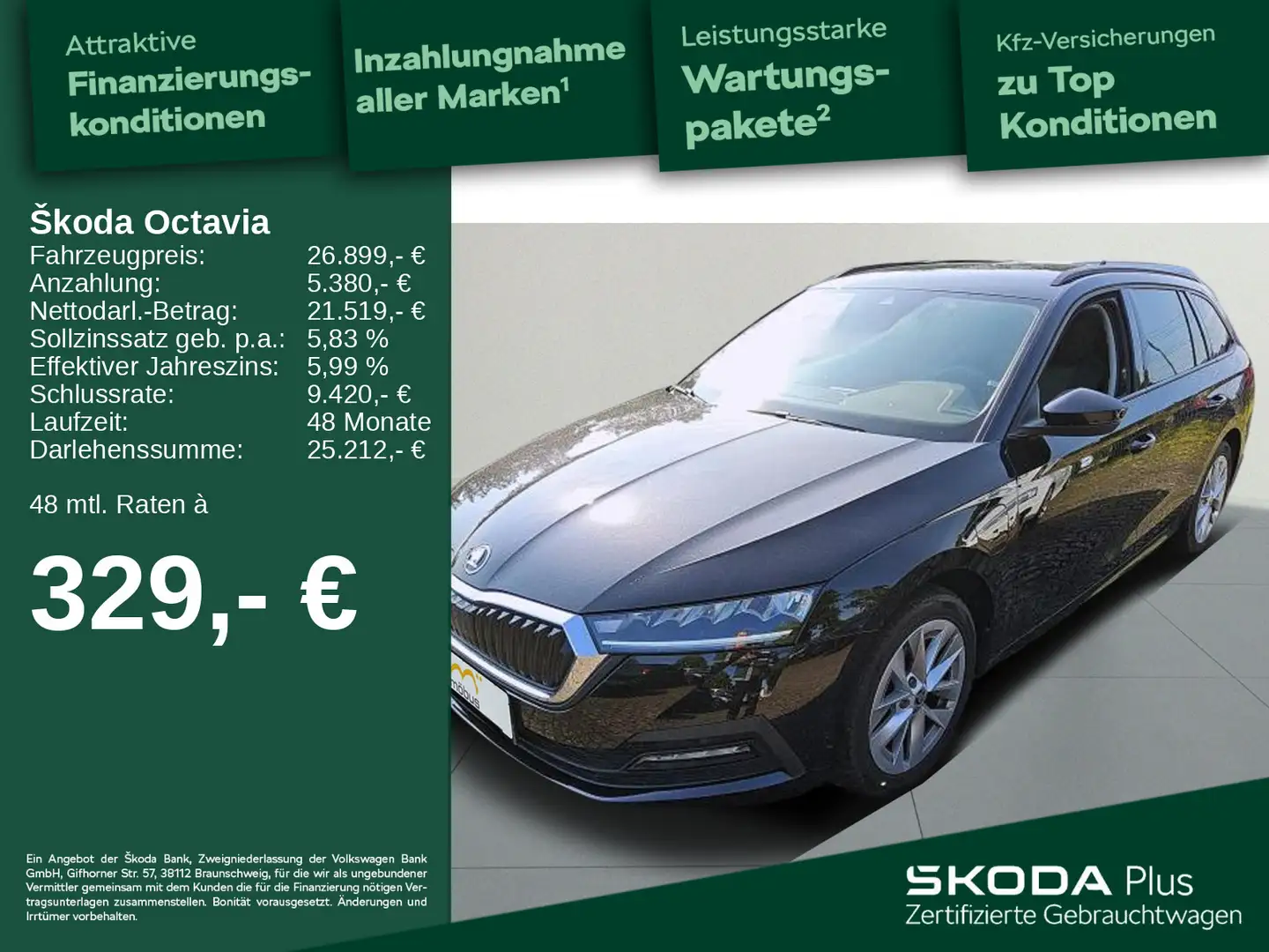 Skoda Octavia Combi 1.4 TSI iV*LED*APP*PDC*AAC*LHZ* Schwarz - 1