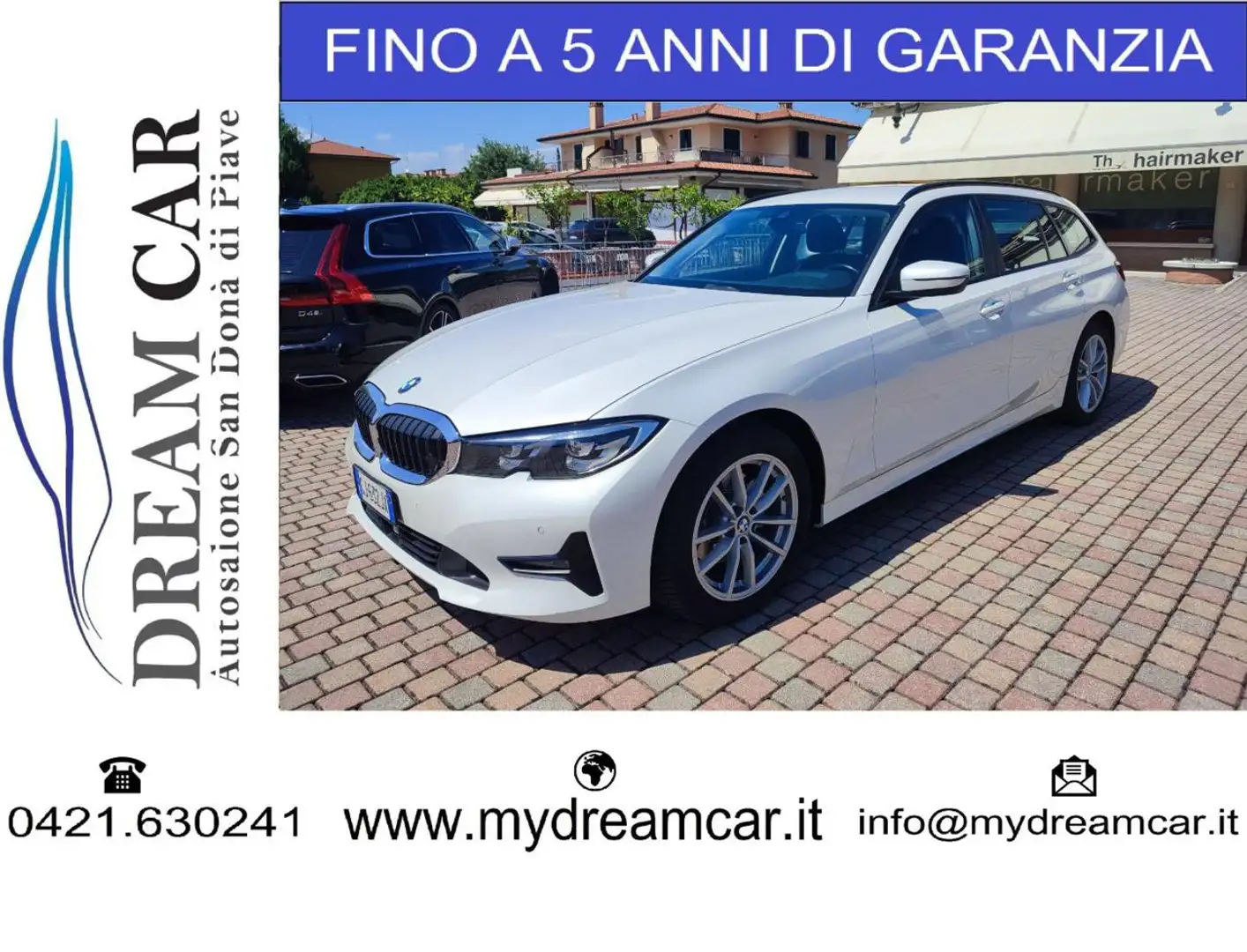 BMW 320 d 48V xDrive Touring Advantage Bianco - 1